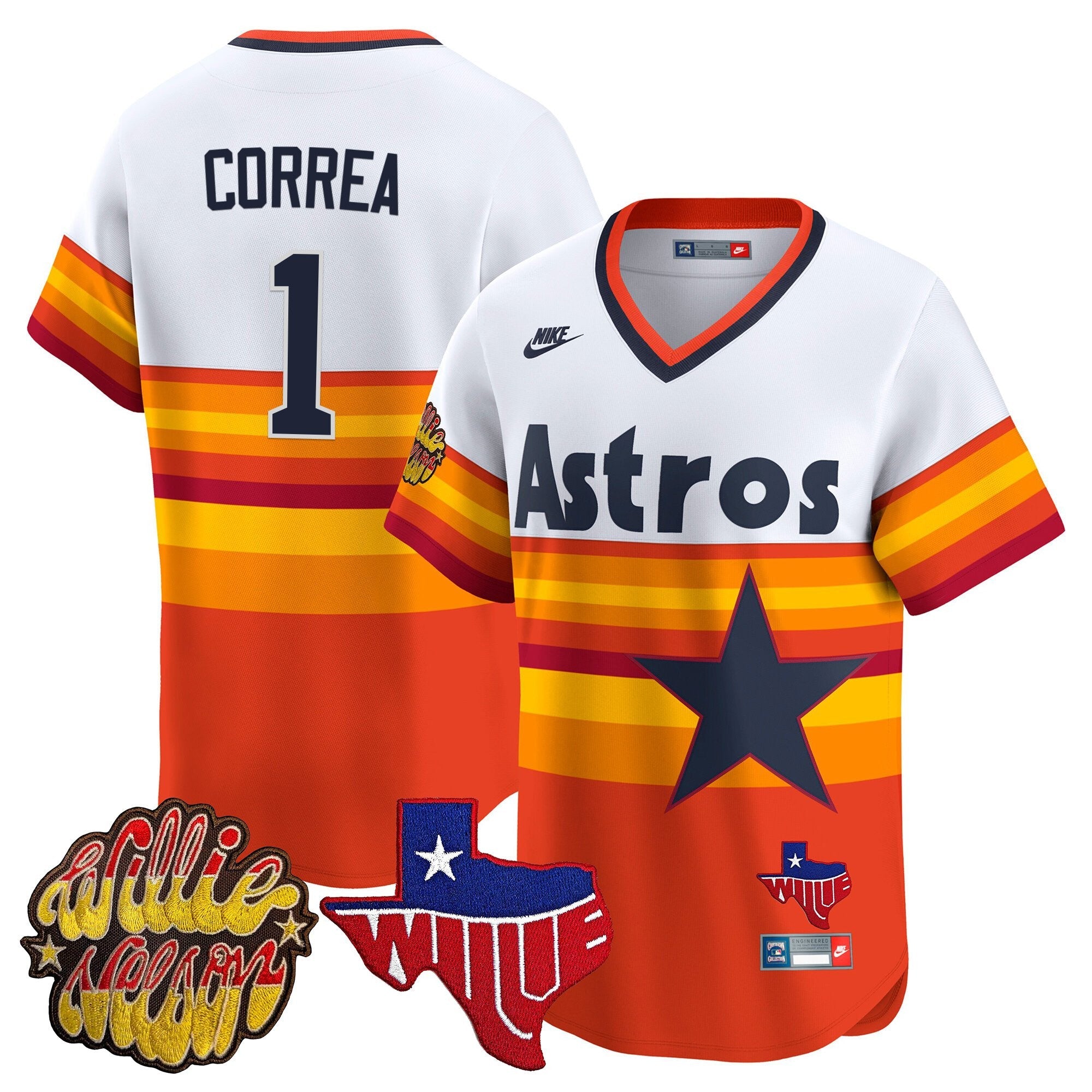 Men’s Houston ‘Willie Nelson Patch’ Vapor Premier Limited Jersey