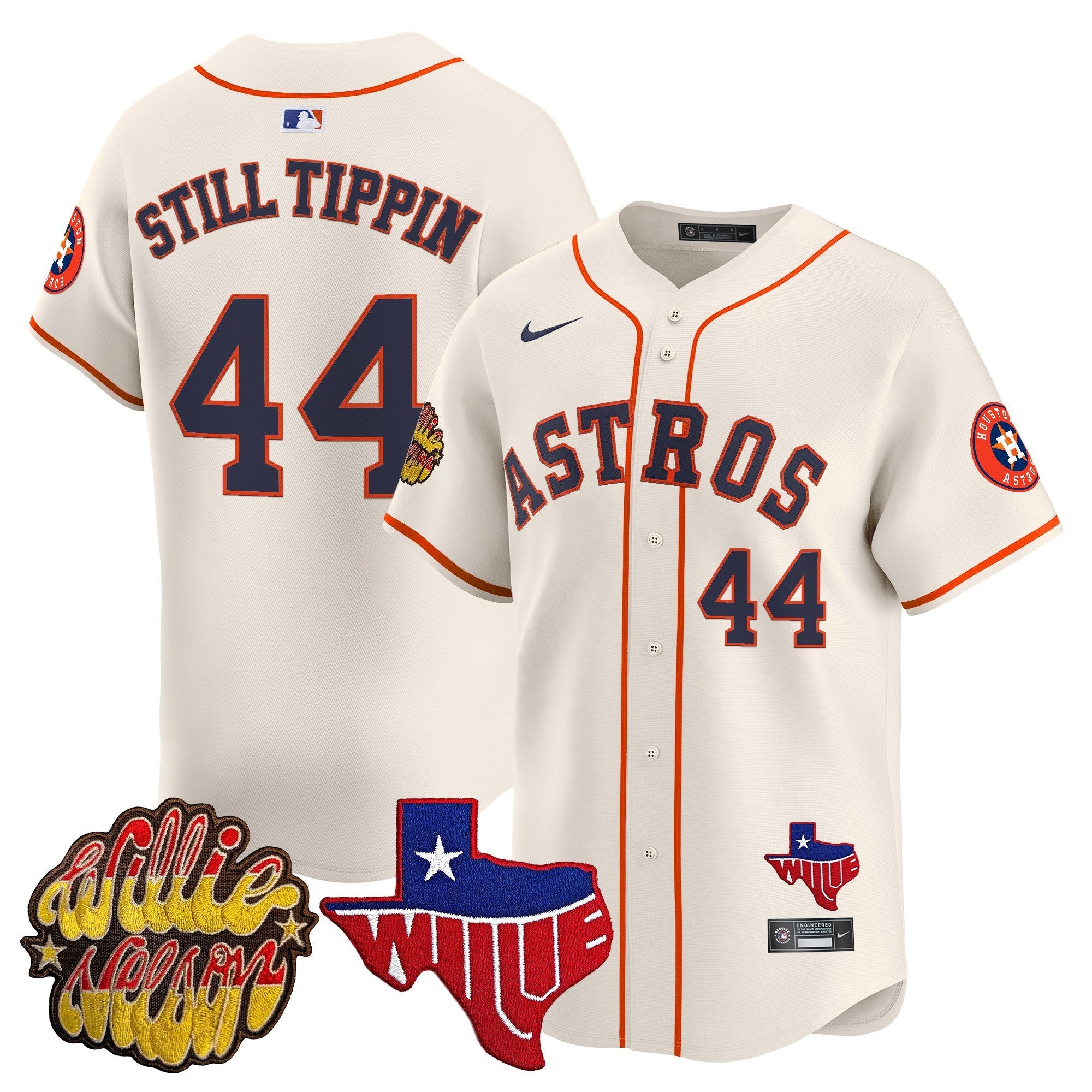 Men’s Houston ‘Willie Nelson Patch’ Vapor Premier Limited Jersey
