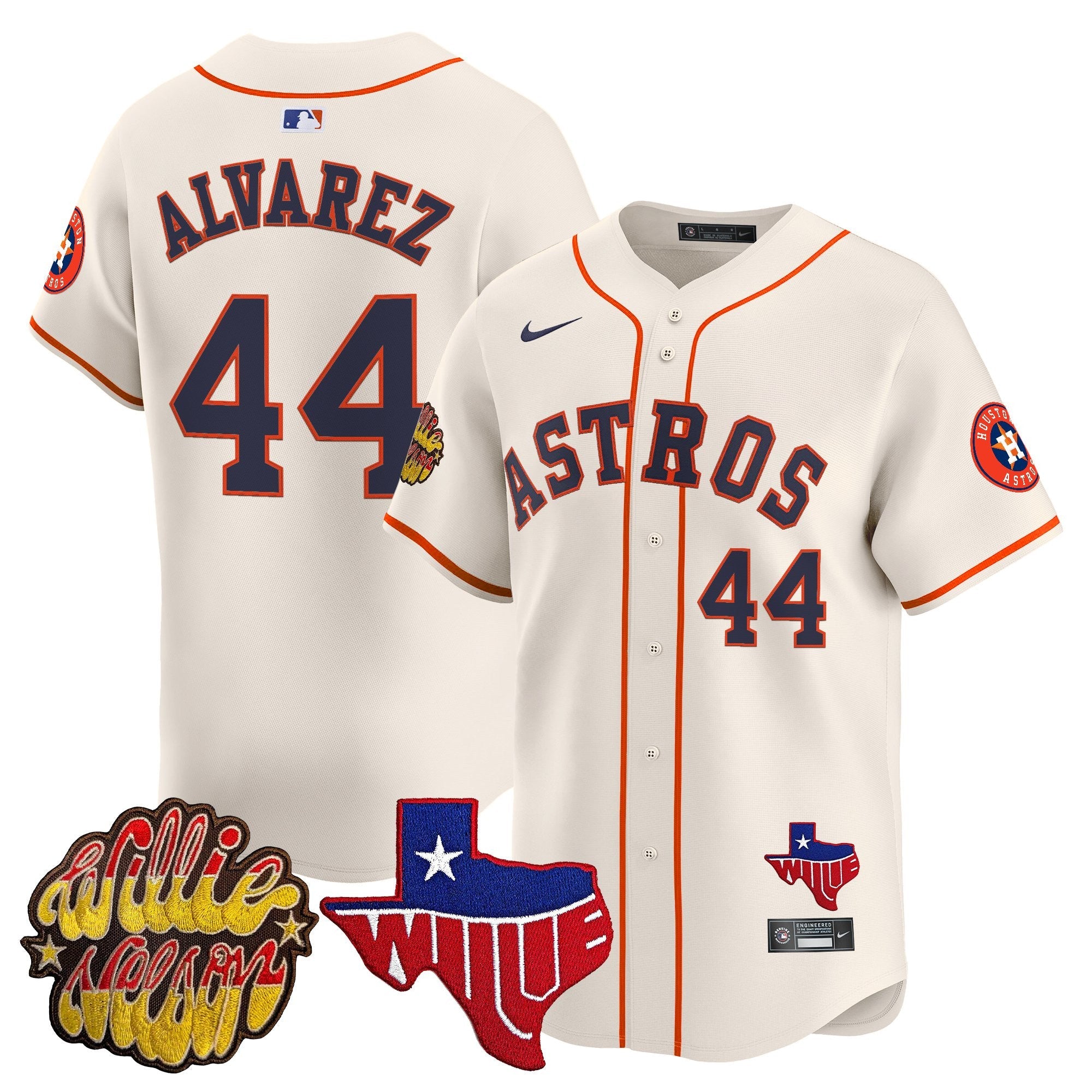 Men’s Houston ‘Willie Nelson Patch’ Vapor Premier Limited Jersey