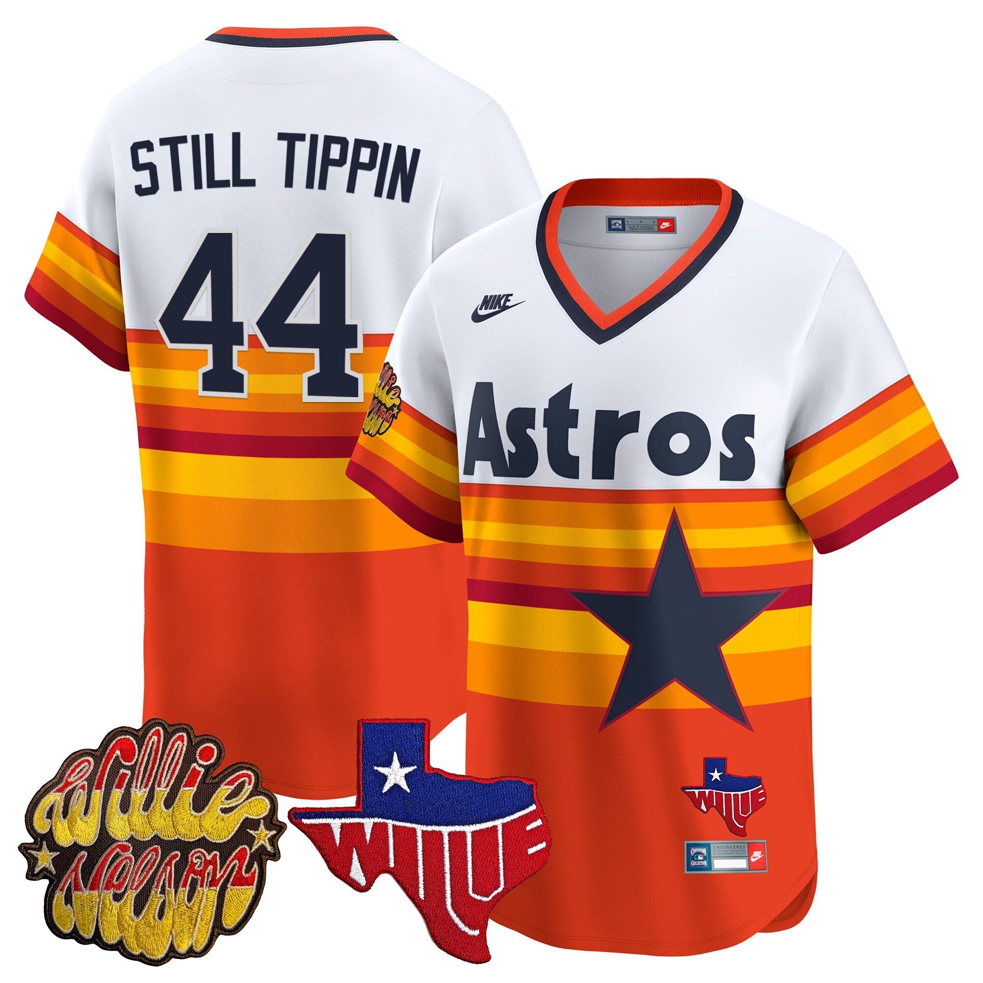 Men’s Houston ‘Willie Nelson Patch’ Vapor Premier Limited Jersey