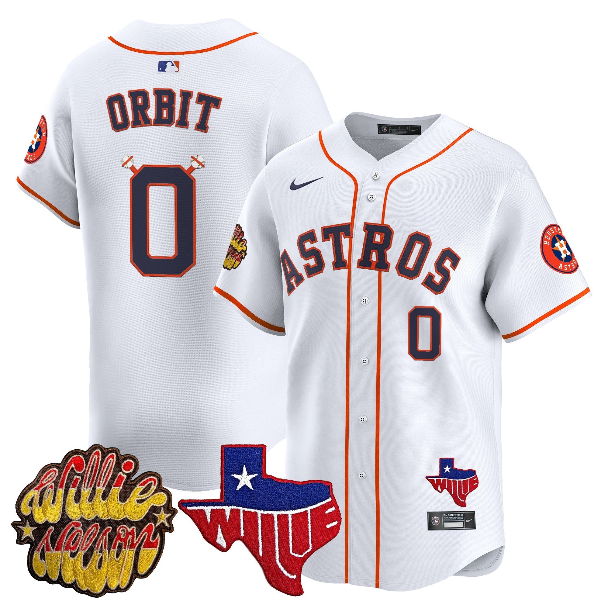 Men’s Houston ‘Willie Nelson Patch’ Vapor Premier Limited Jersey