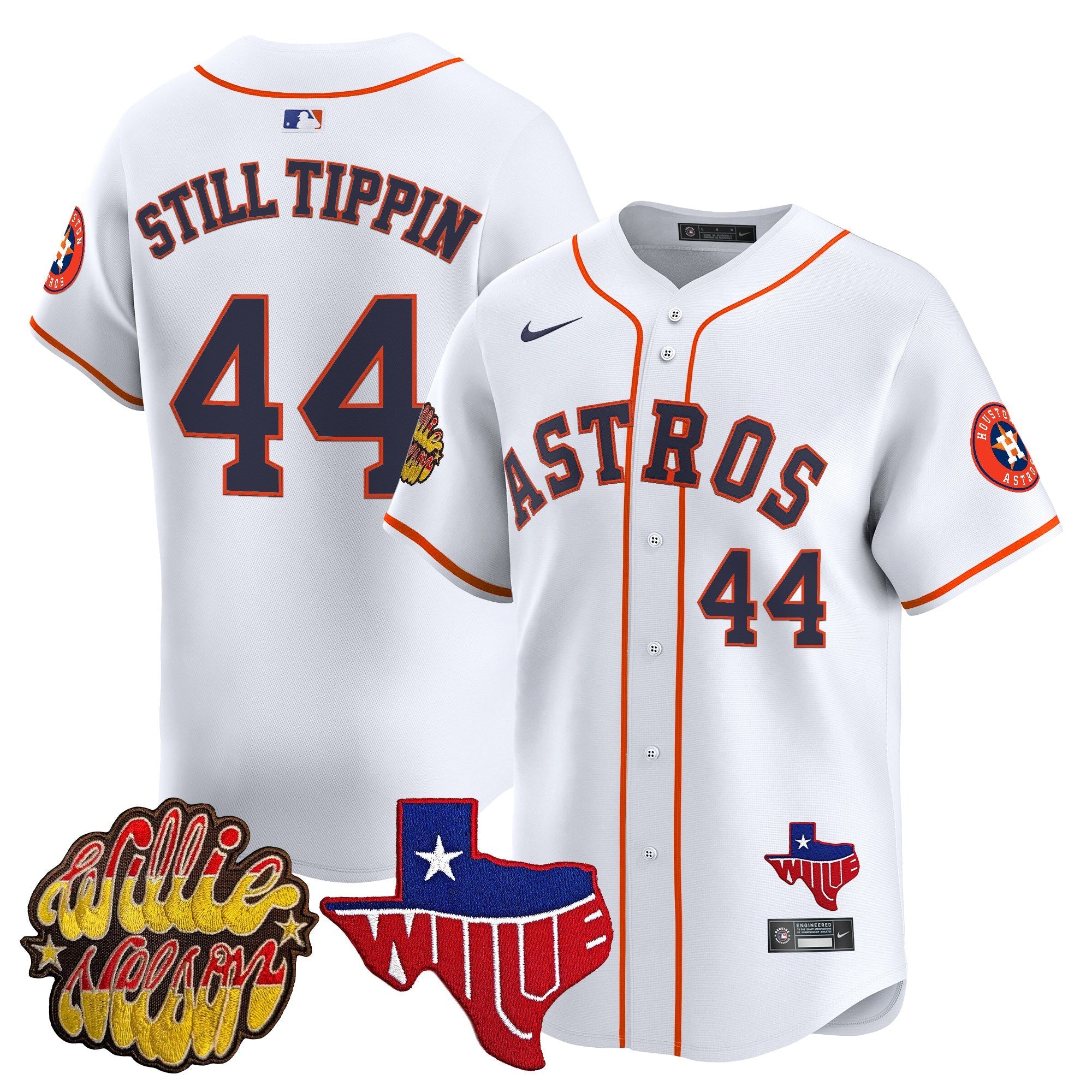 Men’s Houston ‘Willie Nelson Patch’ Vapor Premier Limited Jersey