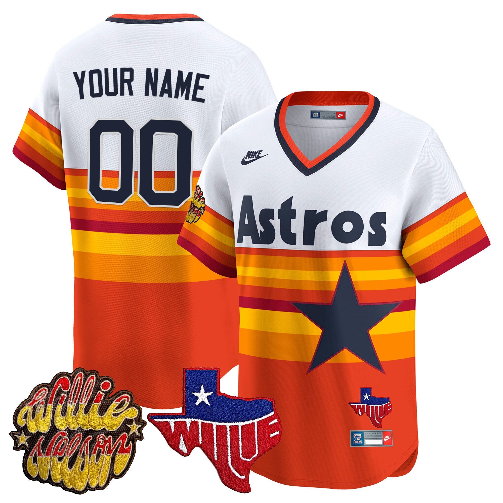Houston ‘Willie Nelson Patch’ Vapor Premier Limited Custom Jersey