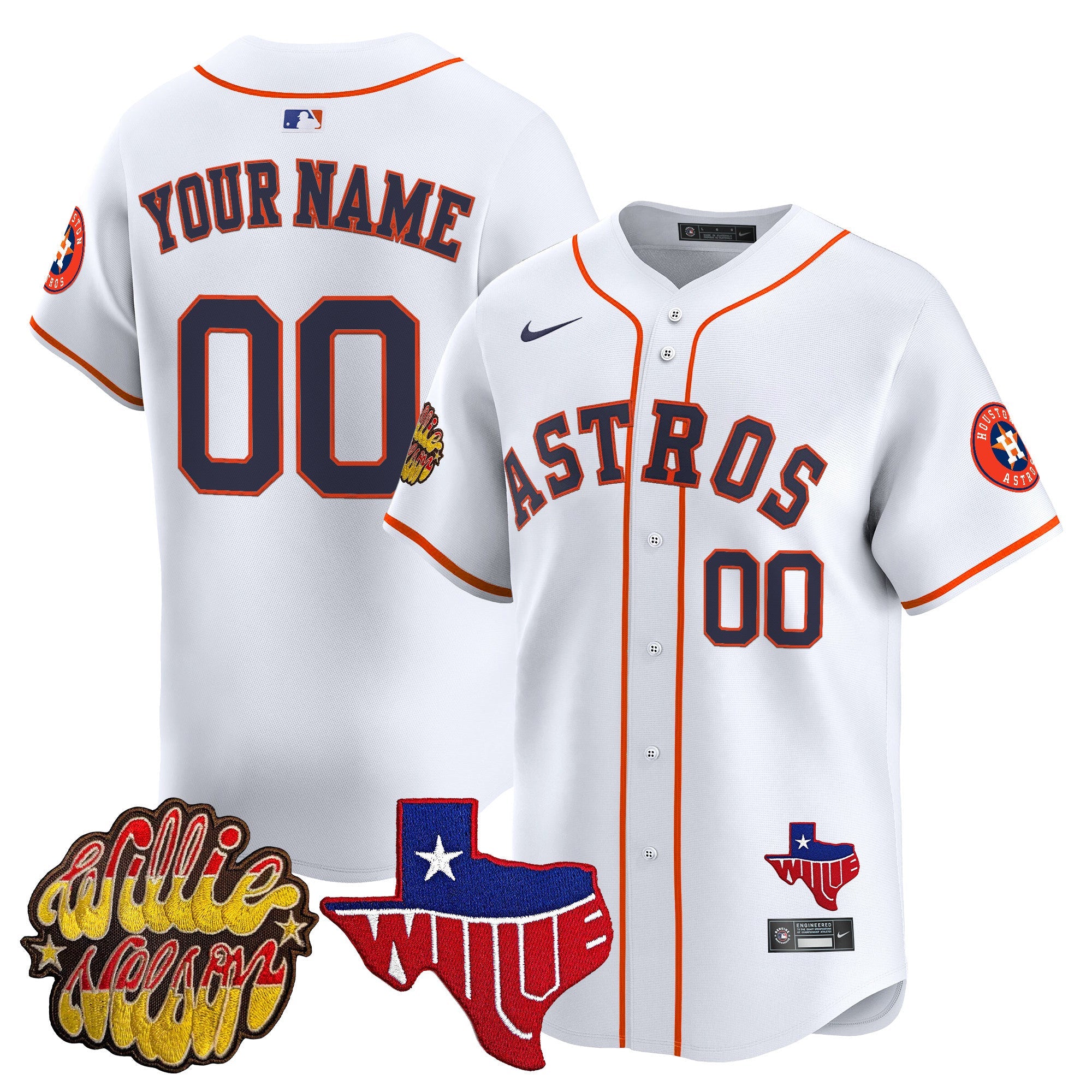 Houston ‘Willie Nelson Patch’ Vapor Premier Limited Custom Jersey
