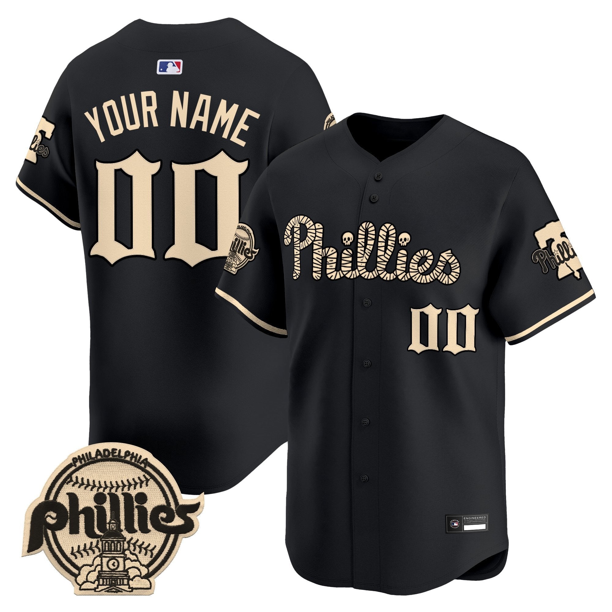 Philadelphia ‘Halloween Mummy Edition’ Premier Limited Custom Jersey – Stitched