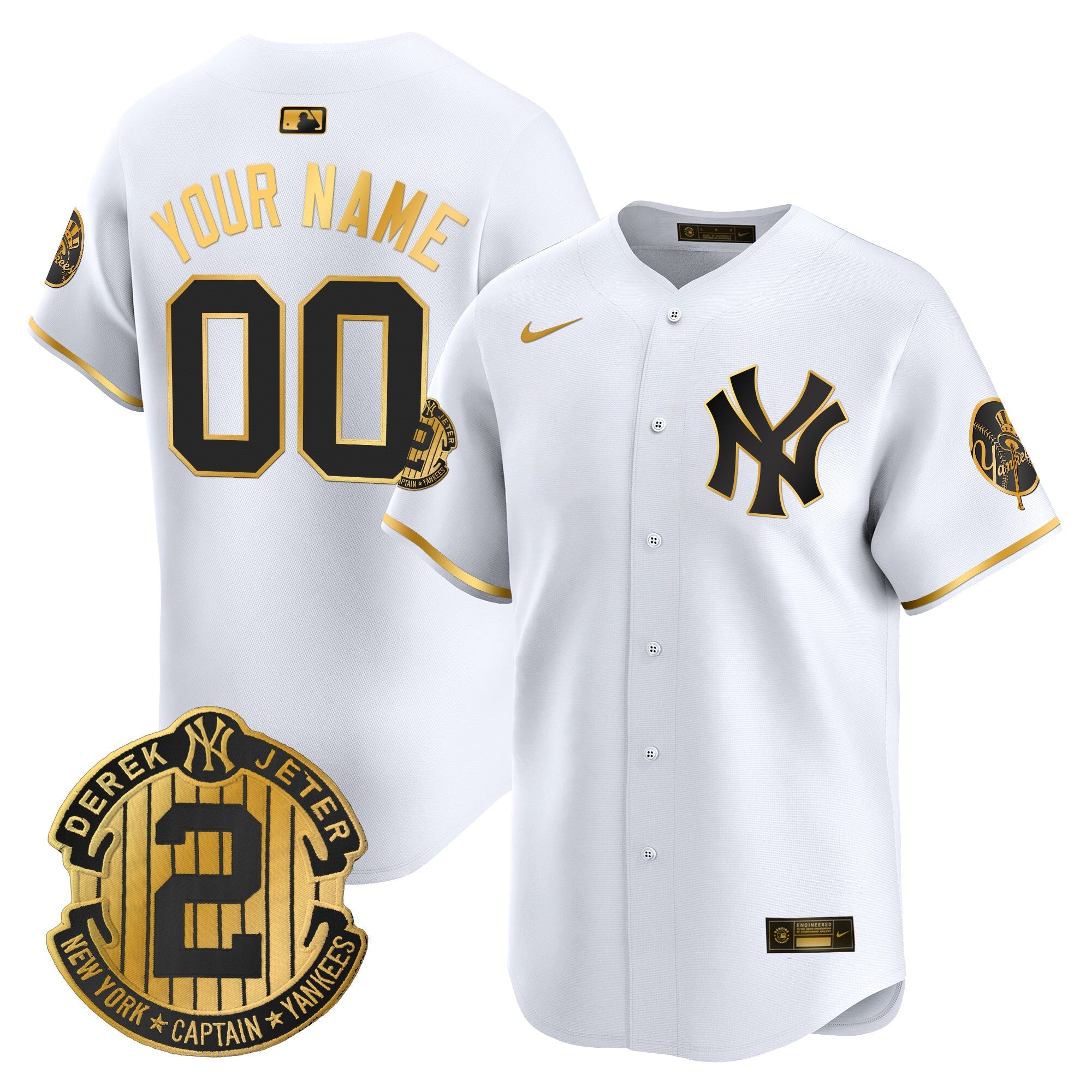 New York Throwback Vapor Premier Limited Custom Jersey – Derek Jeter Patch