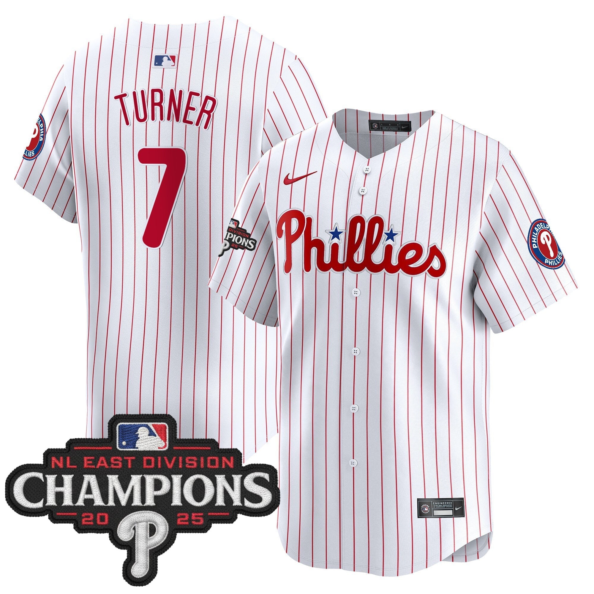 Men’s Philadelphia 2025 NL East Division Champions Patch Vapor Premier Limited Jersey