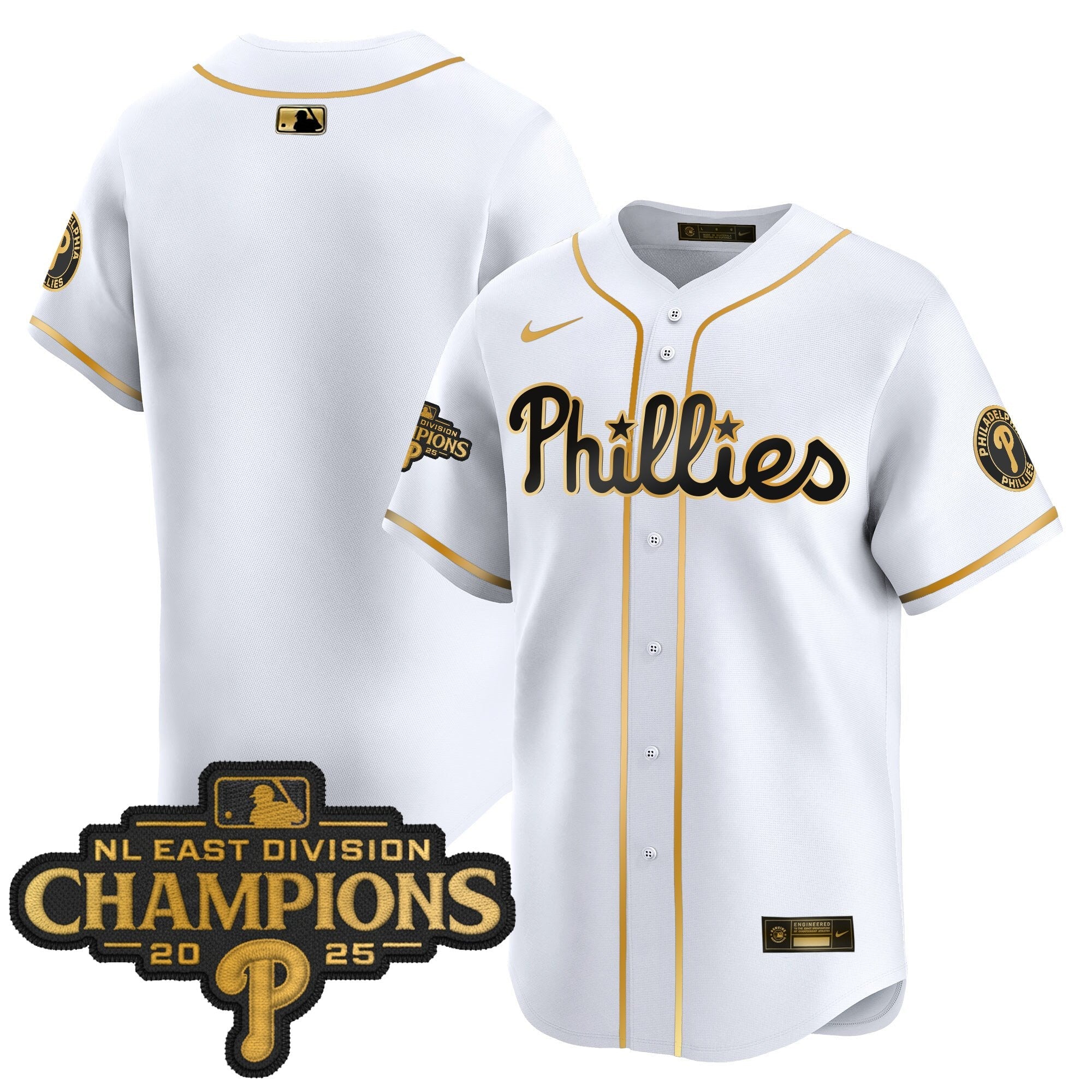 Men’s Philadelphia 2025 NL East Division Champions Patch Vapor Premier Limited Jersey