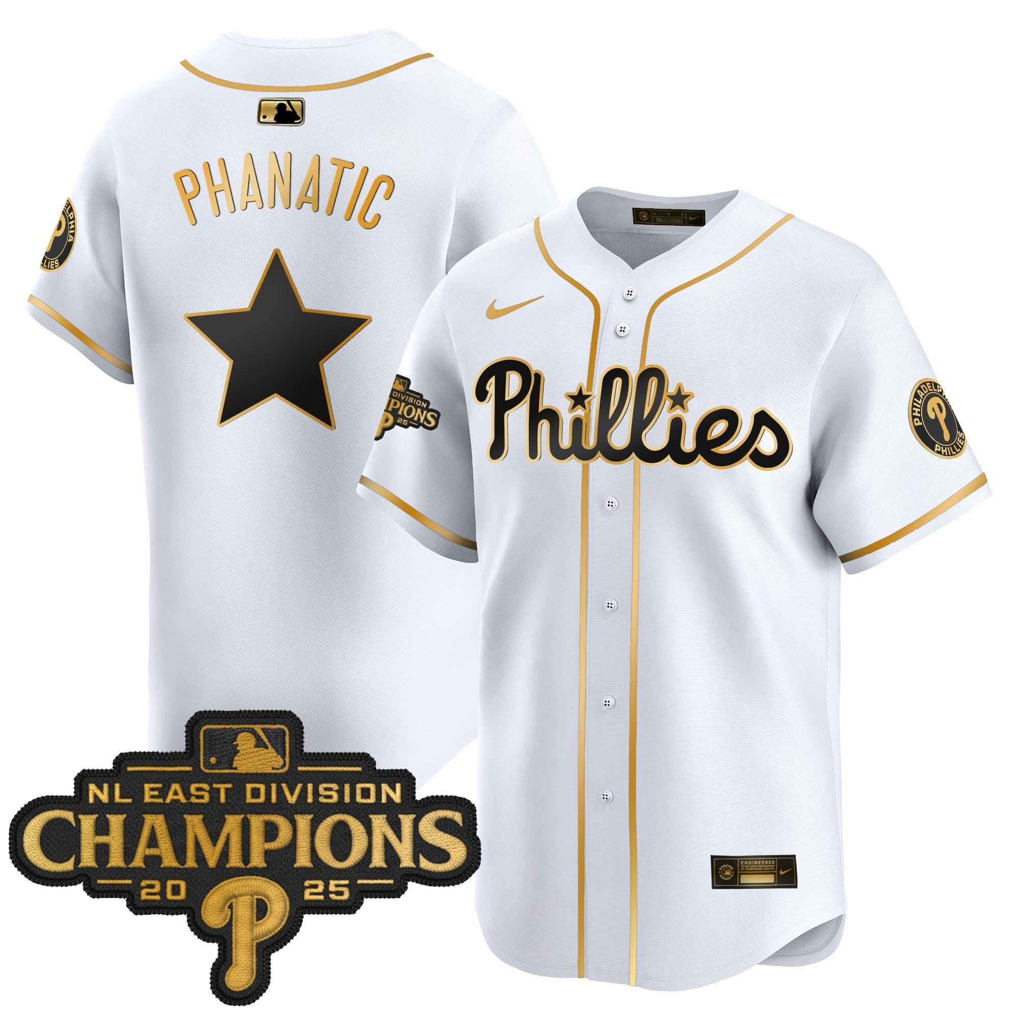 Men’s Philadelphia 2025 NL East Division Champions Patch Vapor Premier Limited Jersey