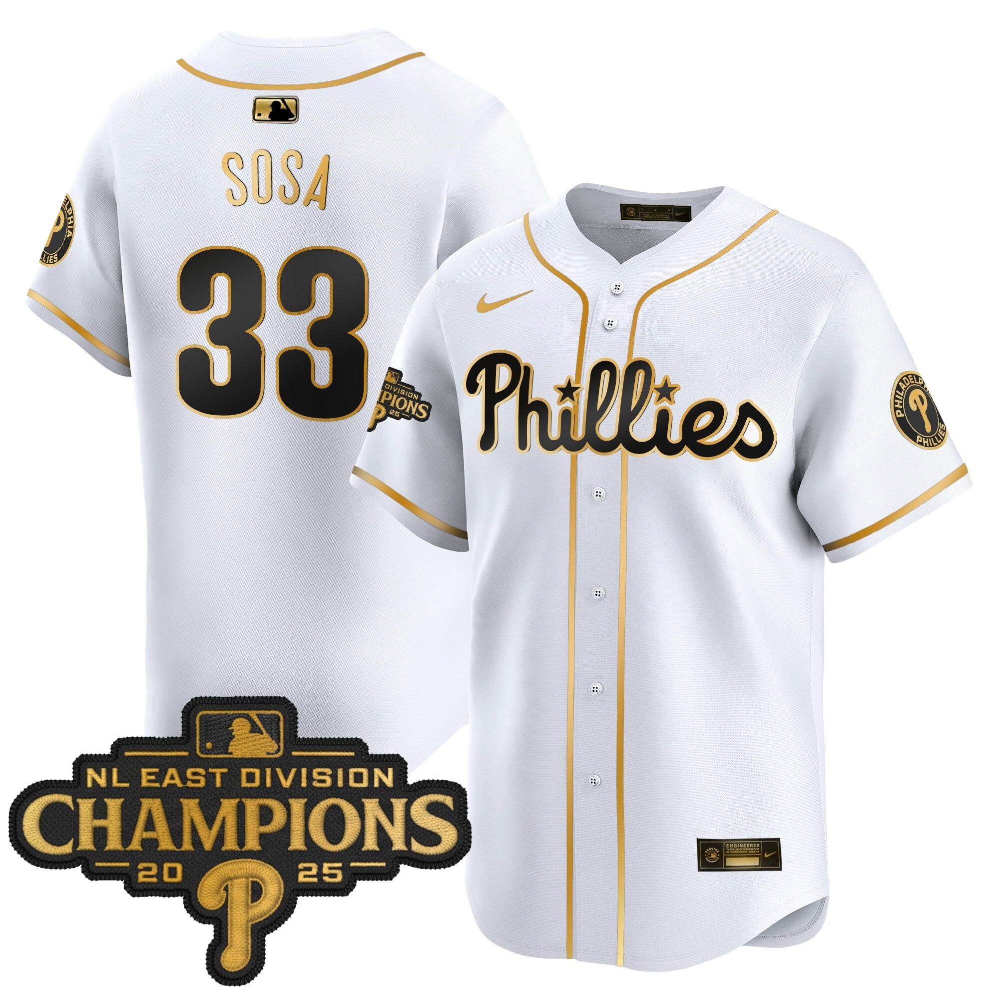 Men’s Philadelphia 2025 NL East Division Champions Patch Vapor Premier Limited Jersey