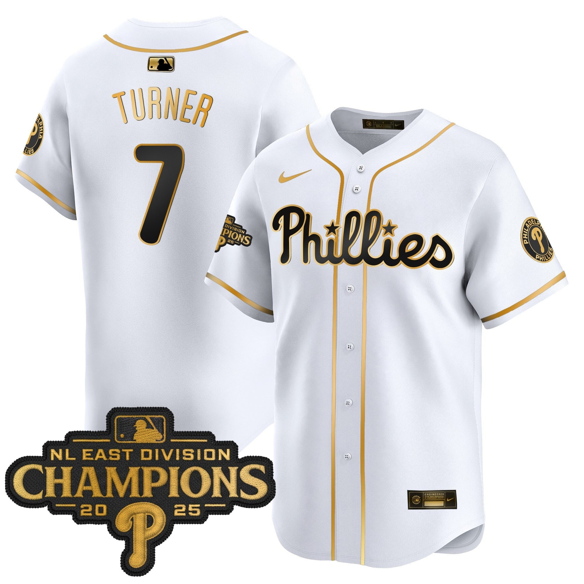 Men’s Philadelphia 2025 NL East Division Champions Patch Vapor Premier Limited Jersey