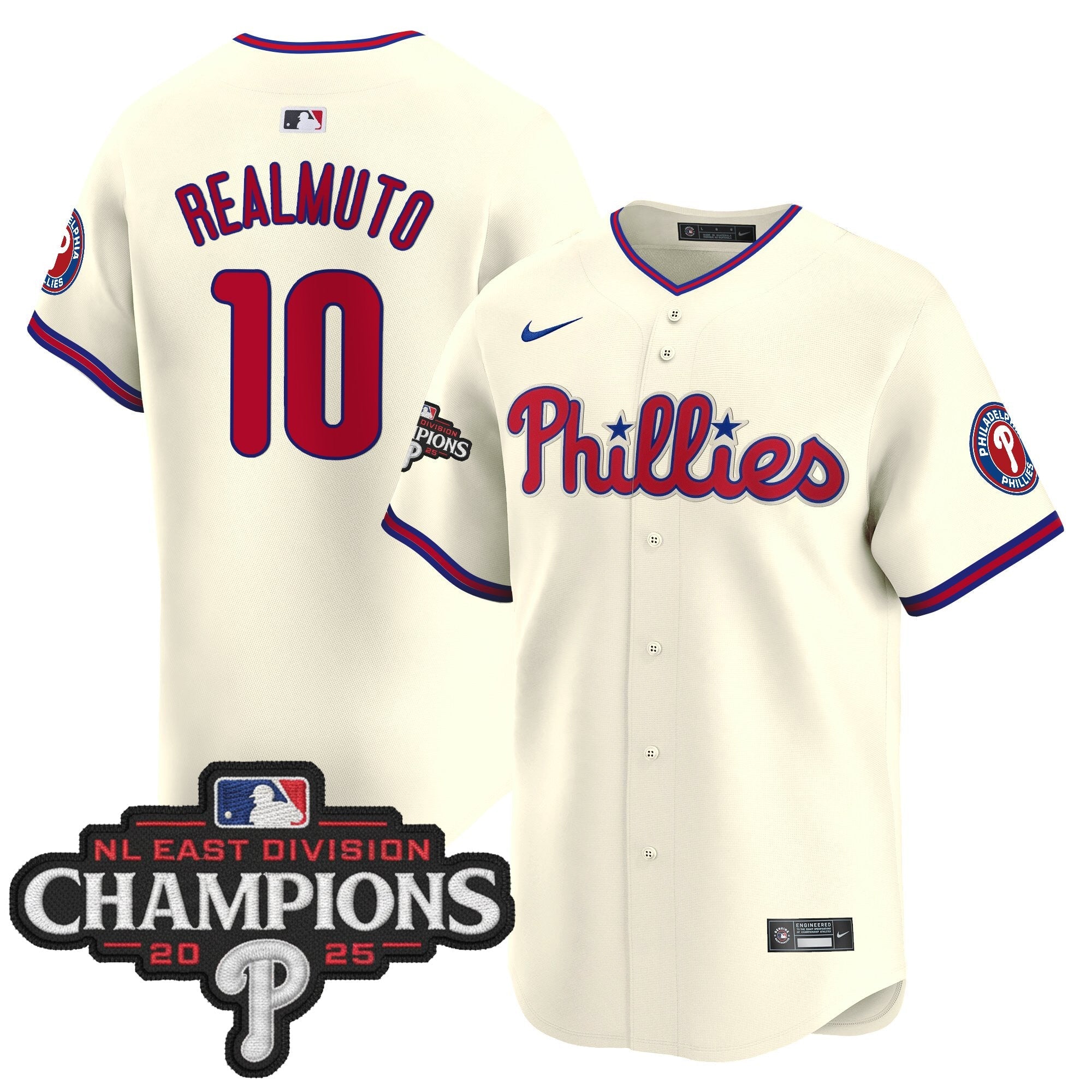 Men’s Philadelphia 2025 NL East Division Champions Patch Vapor Premier Limited Jersey