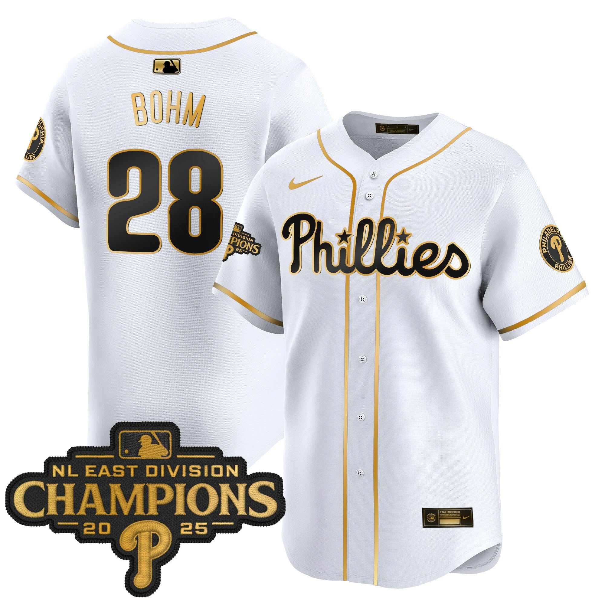Men’s Philadelphia 2025 NL East Division Champions Patch Vapor Premier Limited Jersey