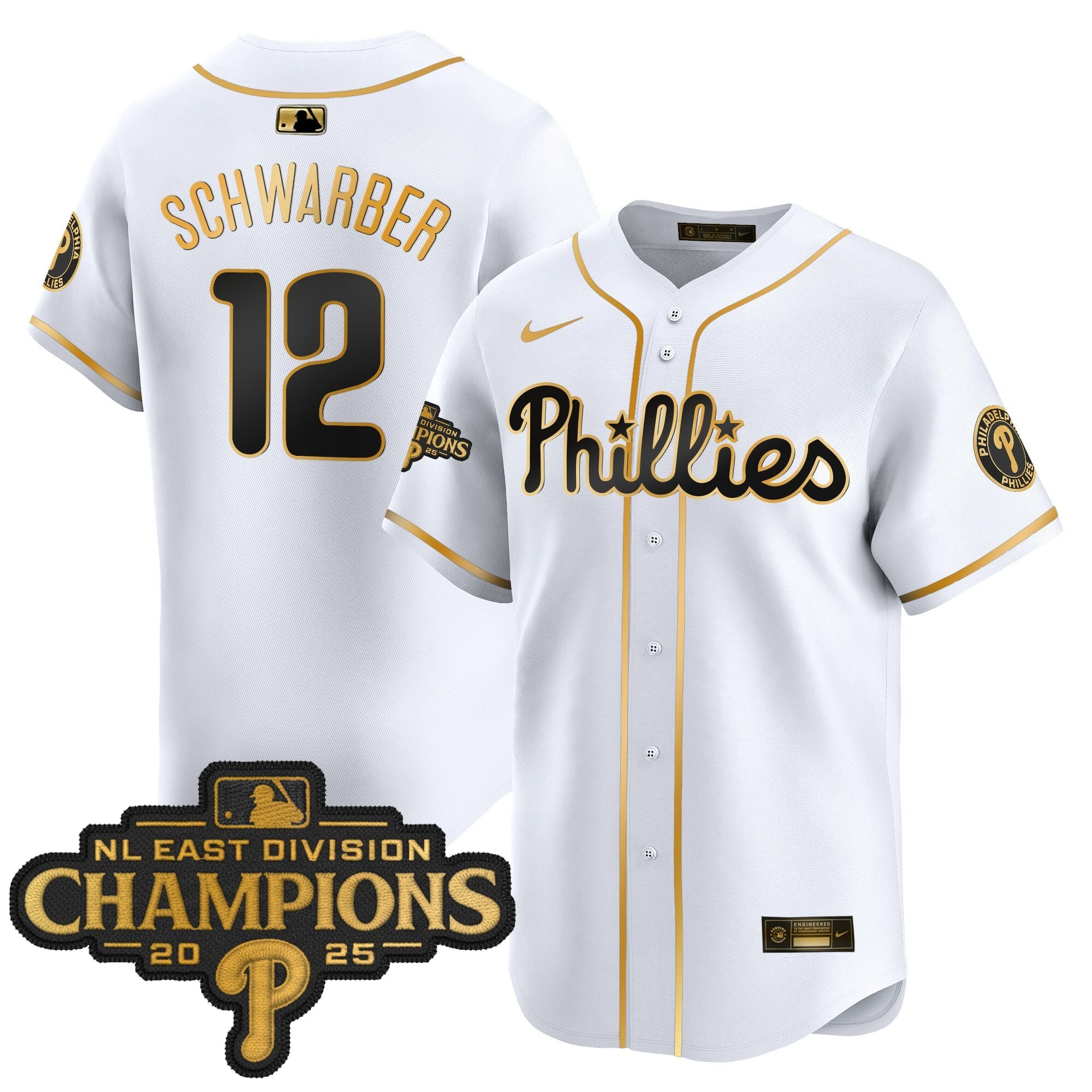 Men’s Philadelphia 2025 NL East Division Champions Patch Vapor Premier Limited Jersey