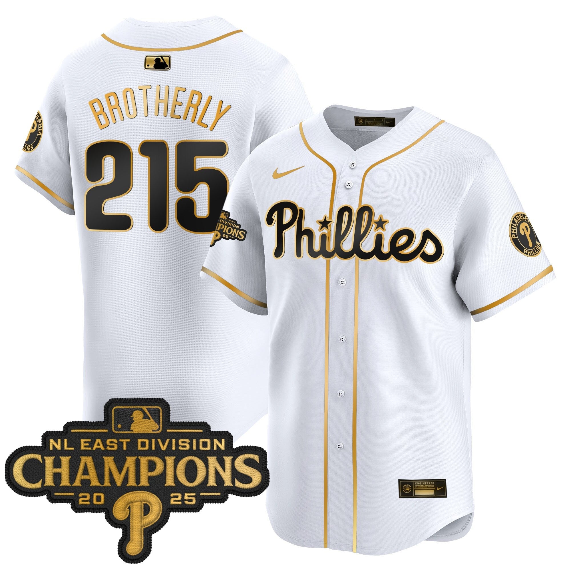 Men’s Philadelphia 2025 NL East Division Champions Patch Vapor Premier Limited Jersey