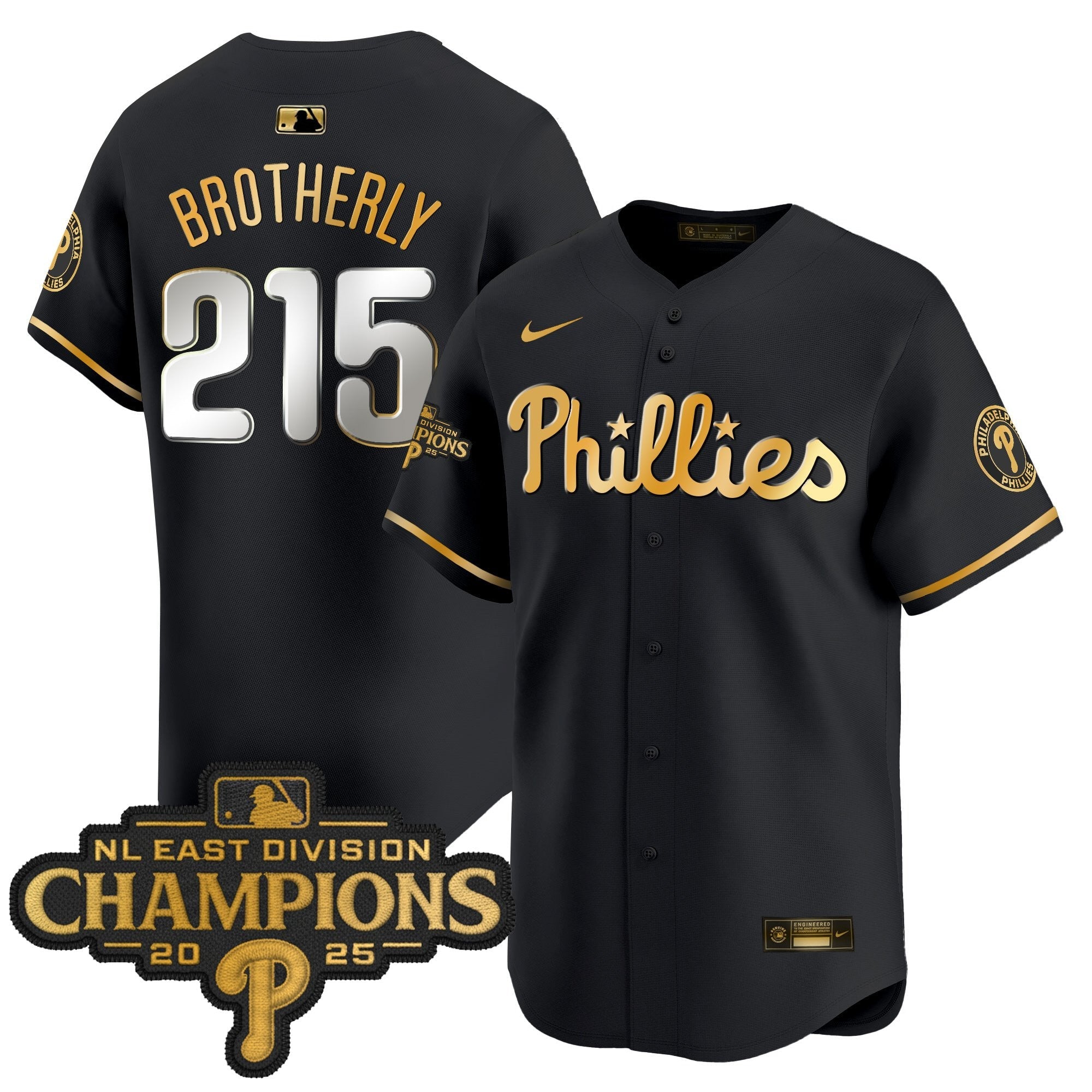 Men’s Philadelphia 2025 NL East Division Champions Patch Vapor Premier Limited Jersey