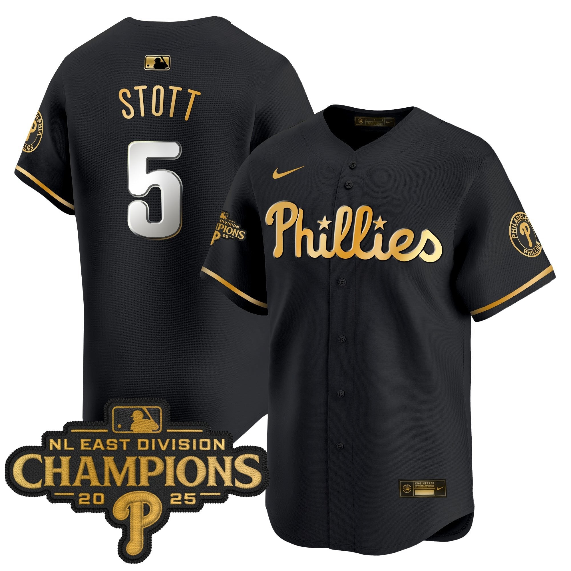 Men’s Philadelphia 2025 NL East Division Champions Patch Vapor Premier Limited Jersey