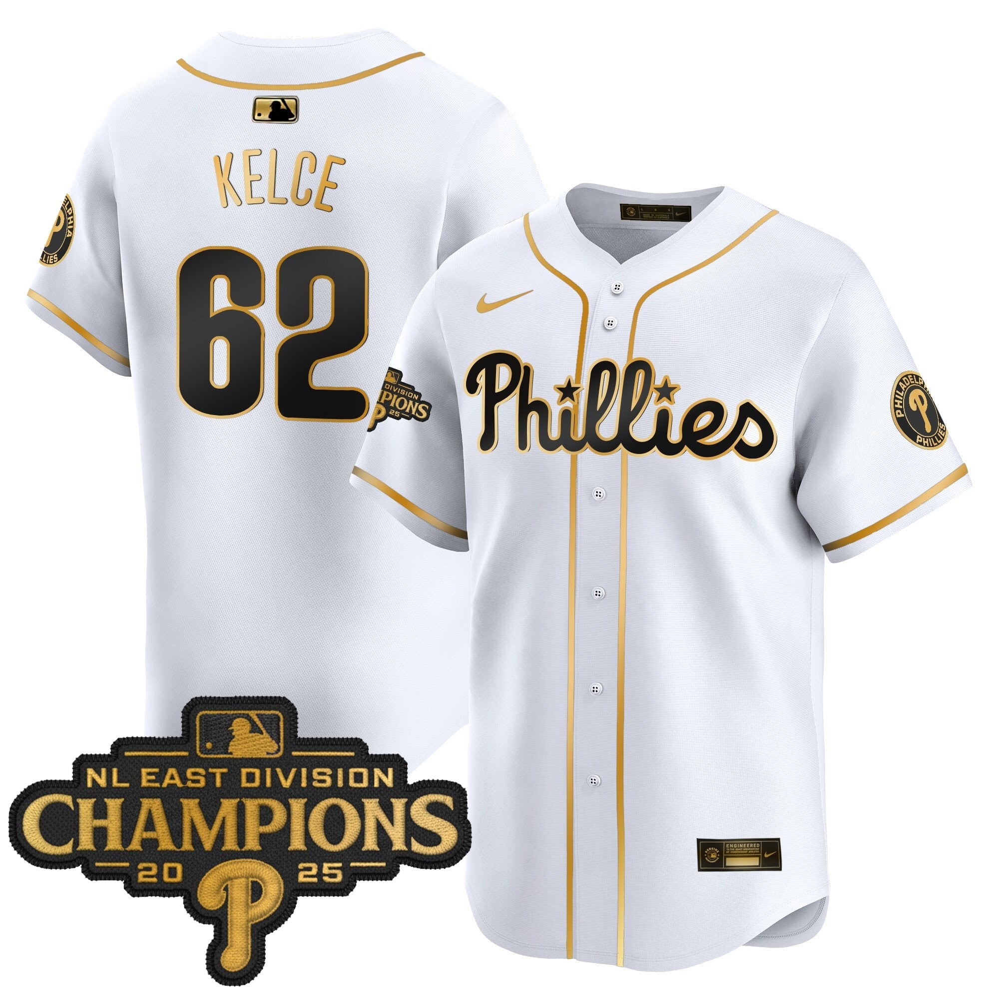 Men’s Philadelphia 2025 NL East Division Champions Patch Vapor Premier Limited Jersey