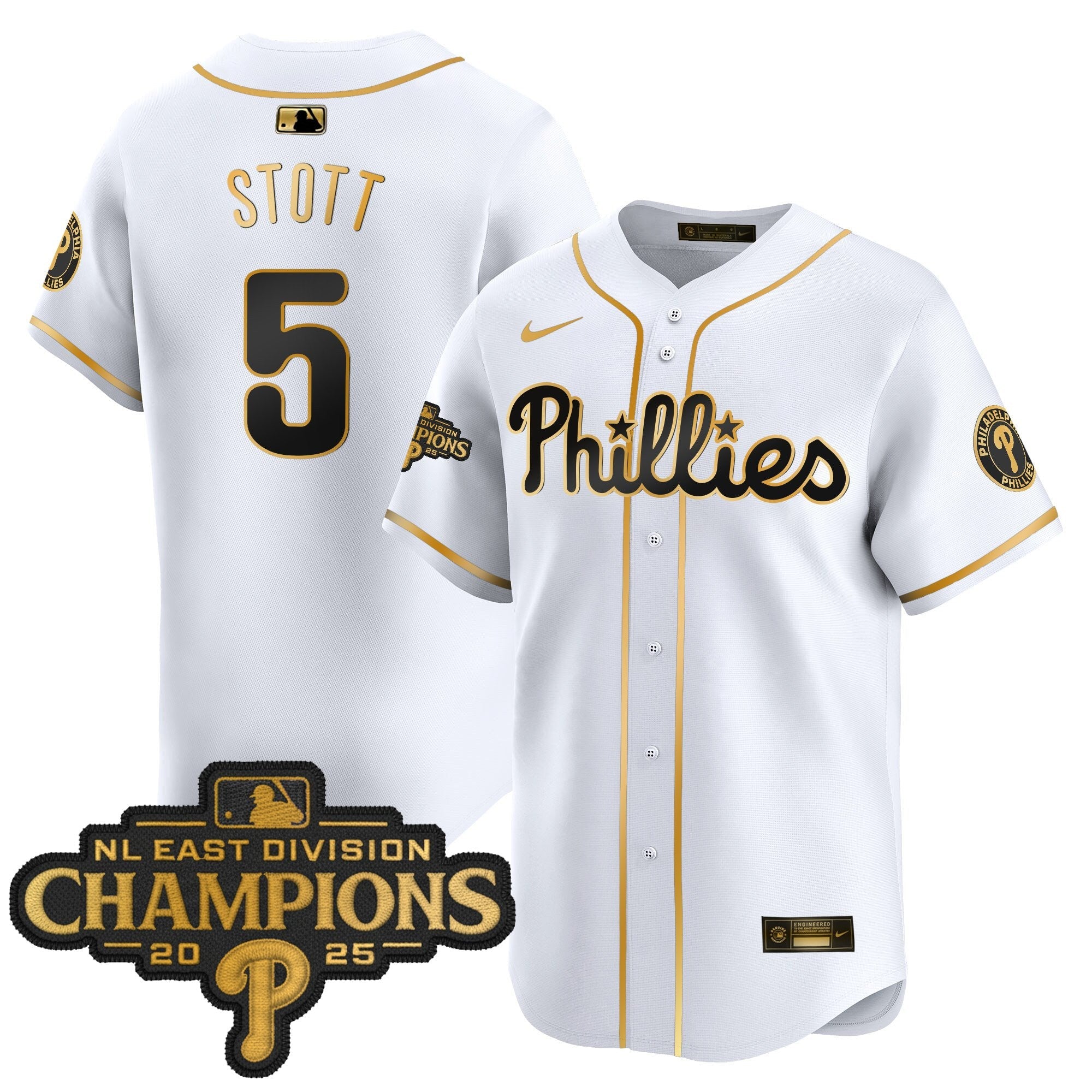 Men’s Philadelphia 2025 NL East Division Champions Patch Vapor Premier Limited Jersey