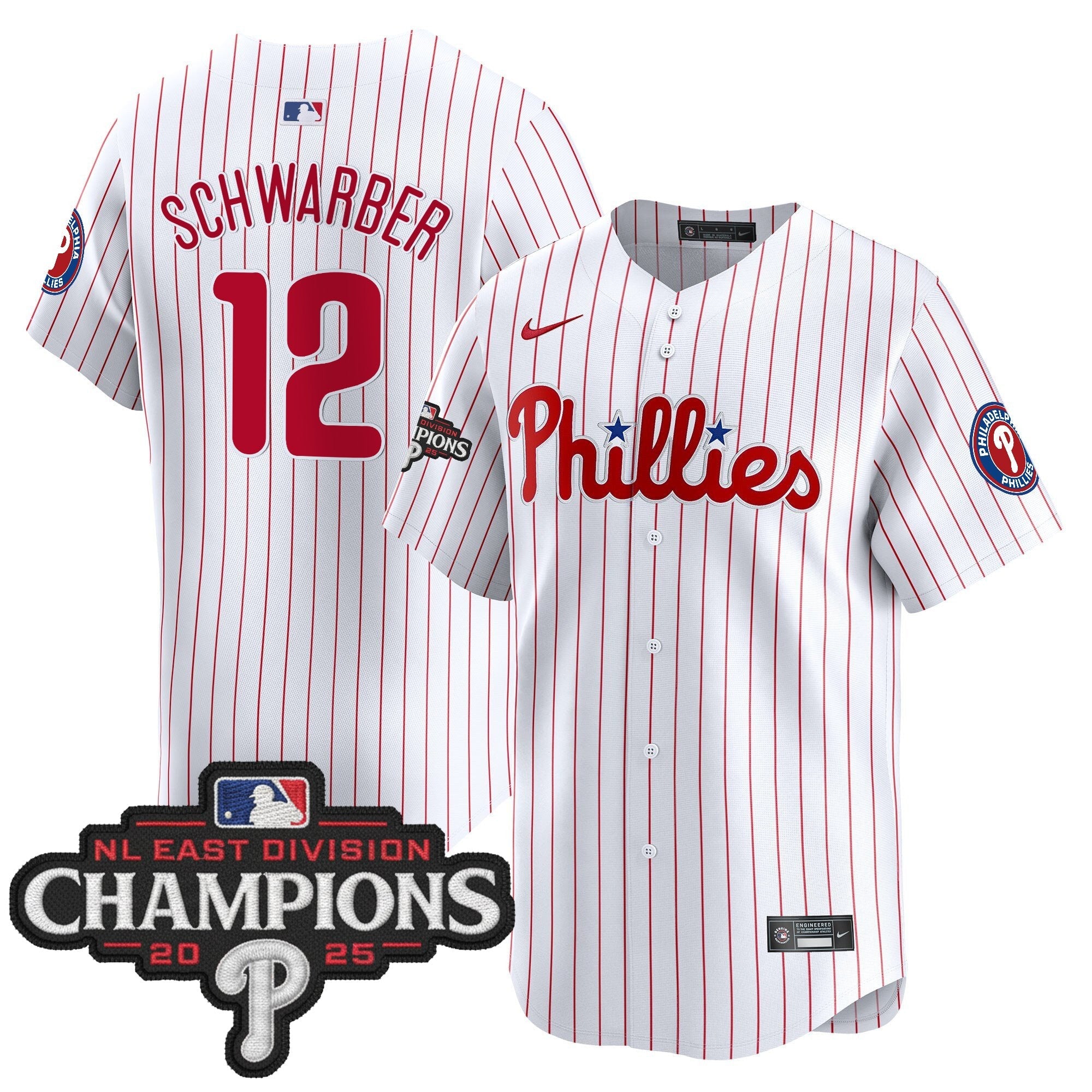 Men’s Philadelphia 2025 NL East Division Champions Patch Vapor Premier Limited Jersey