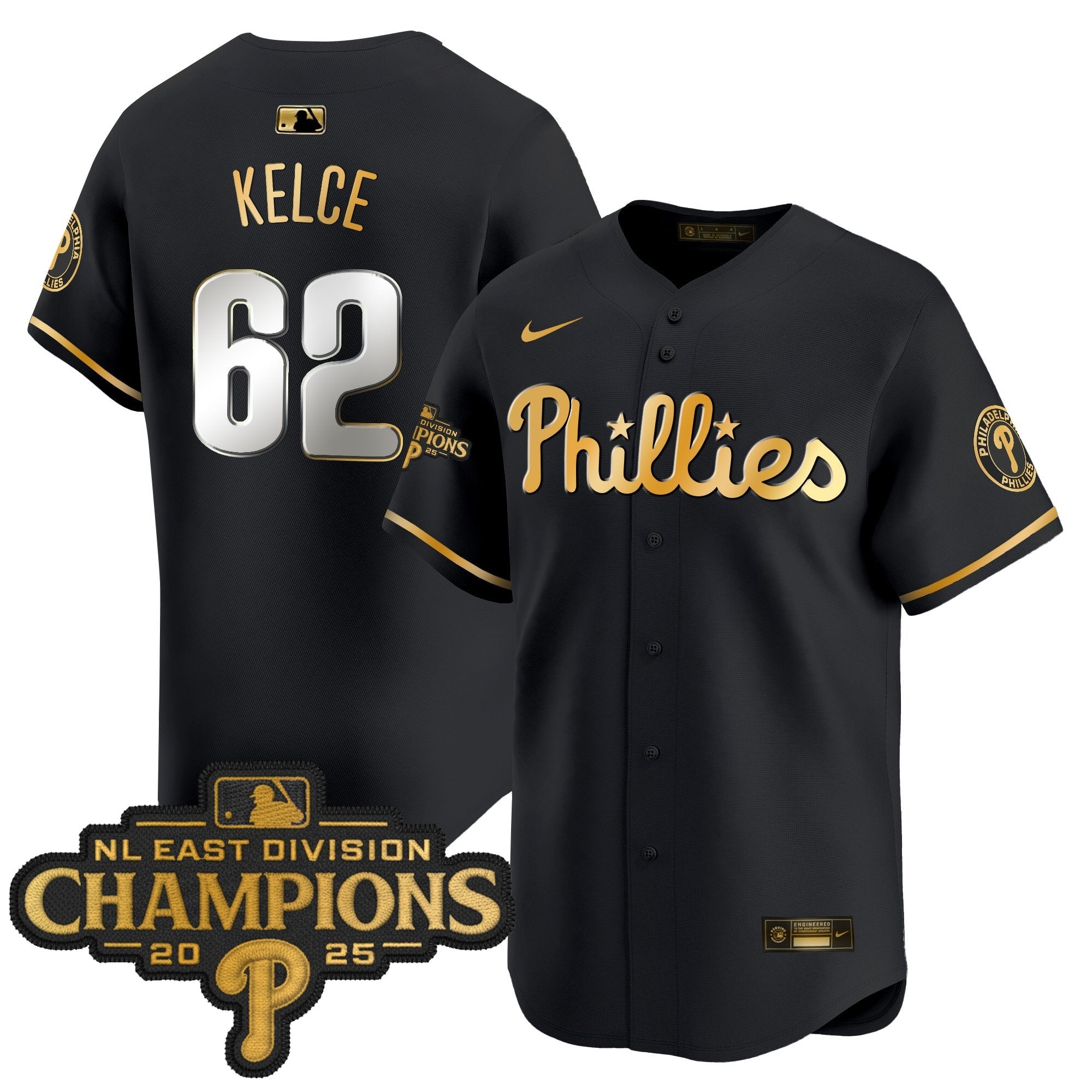 Men’s Philadelphia 2025 NL East Division Champions Patch Vapor Premier Limited Jersey