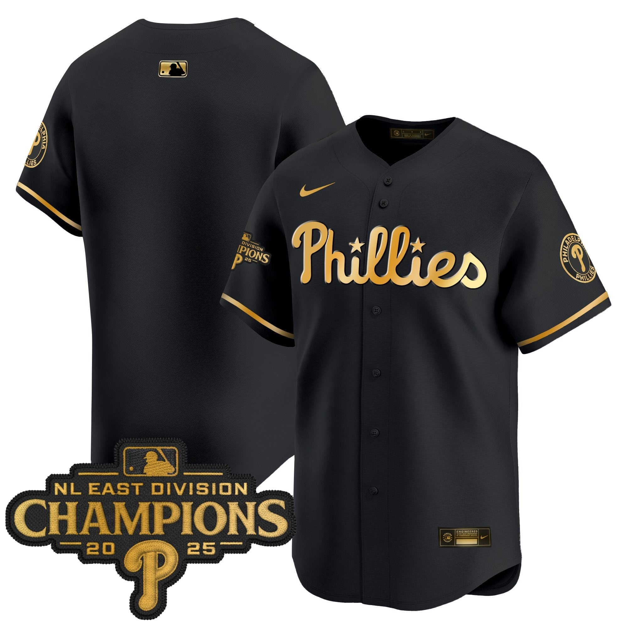 Men’s Philadelphia 2025 NL East Division Champions Patch Vapor Premier Limited Jersey