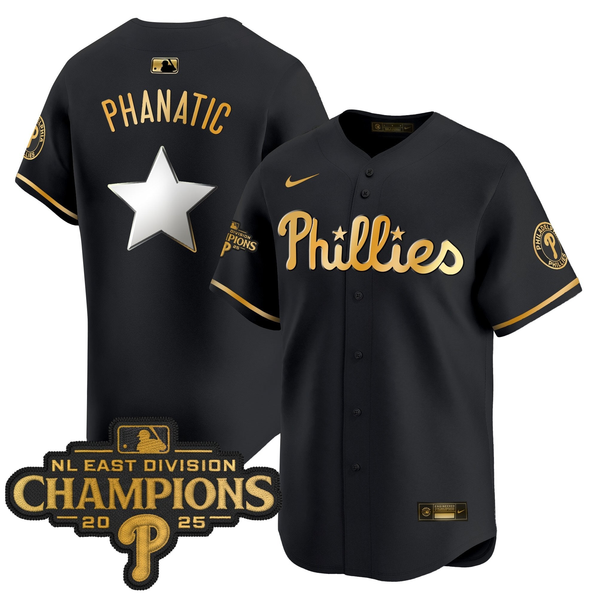 Men’s Philadelphia 2025 NL East Division Champions Patch Vapor Premier Limited Jersey