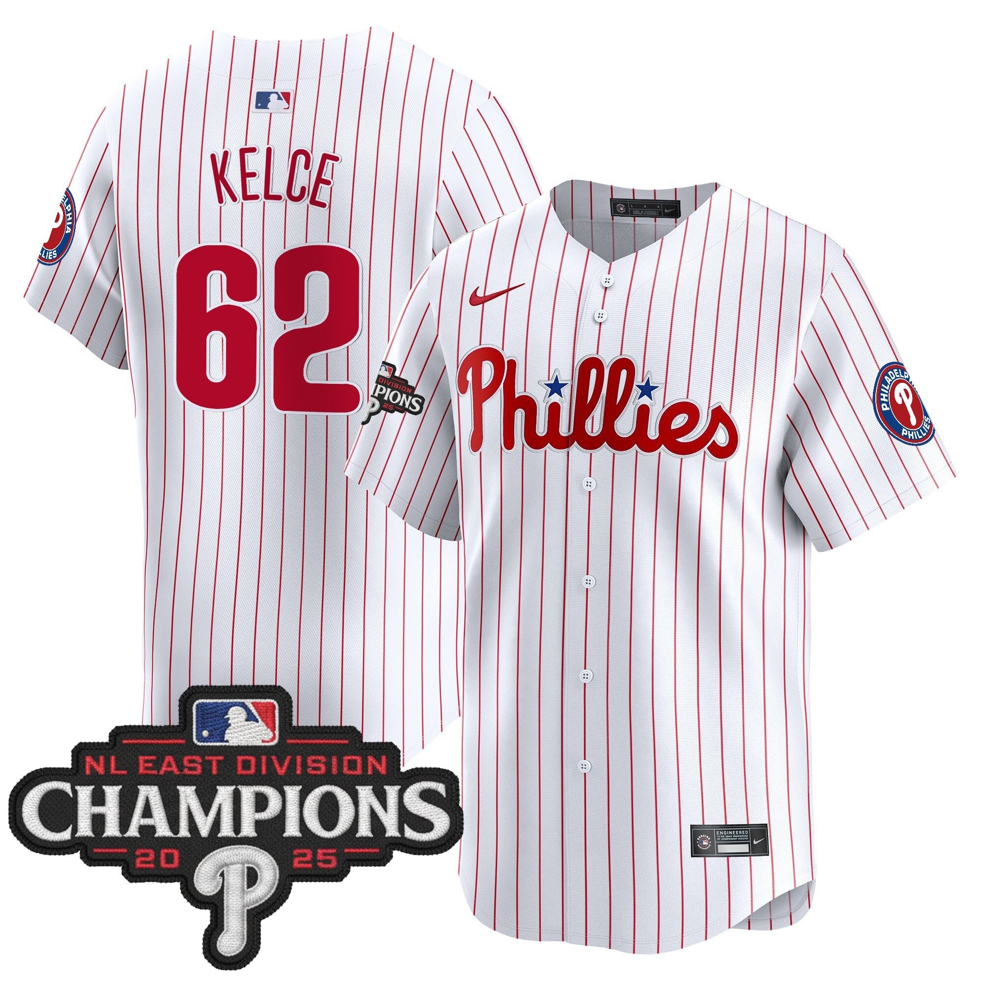 Men’s Philadelphia 2025 NL East Division Champions Patch Vapor Premier Limited Jersey