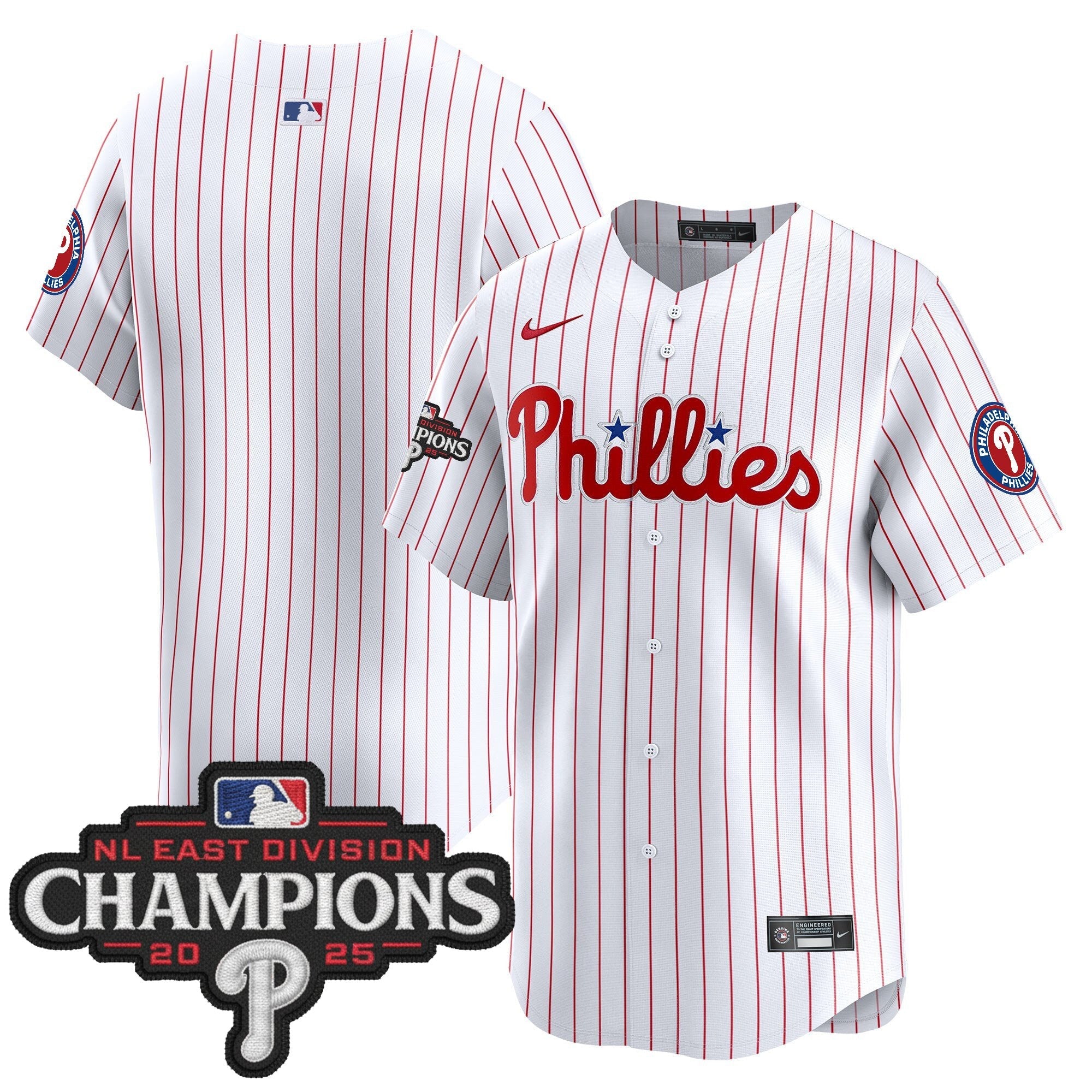 Men’s Philadelphia 2025 NL East Division Champions Patch Vapor Premier Limited Jersey