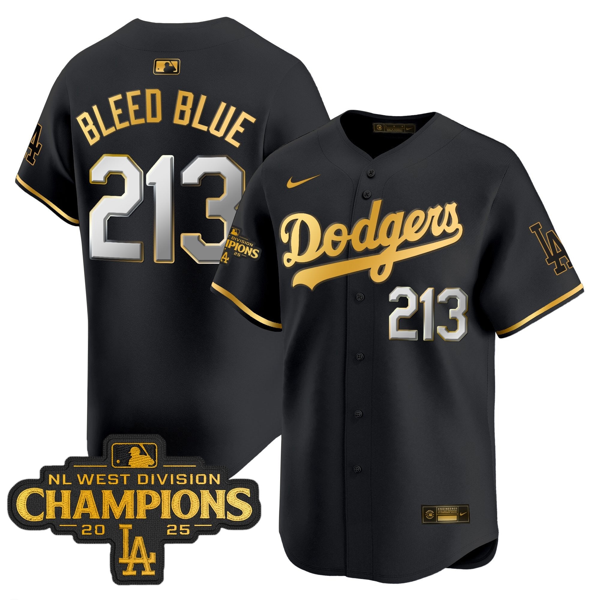 Men’s 2025 NL West Division Champions Patch Gold Trim Vapor Premier Limited Jersey