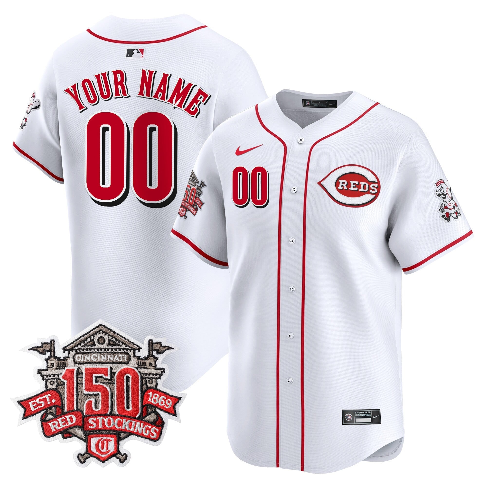 150th Anniversary Patch Vapor Premier Limited Custom Jersey