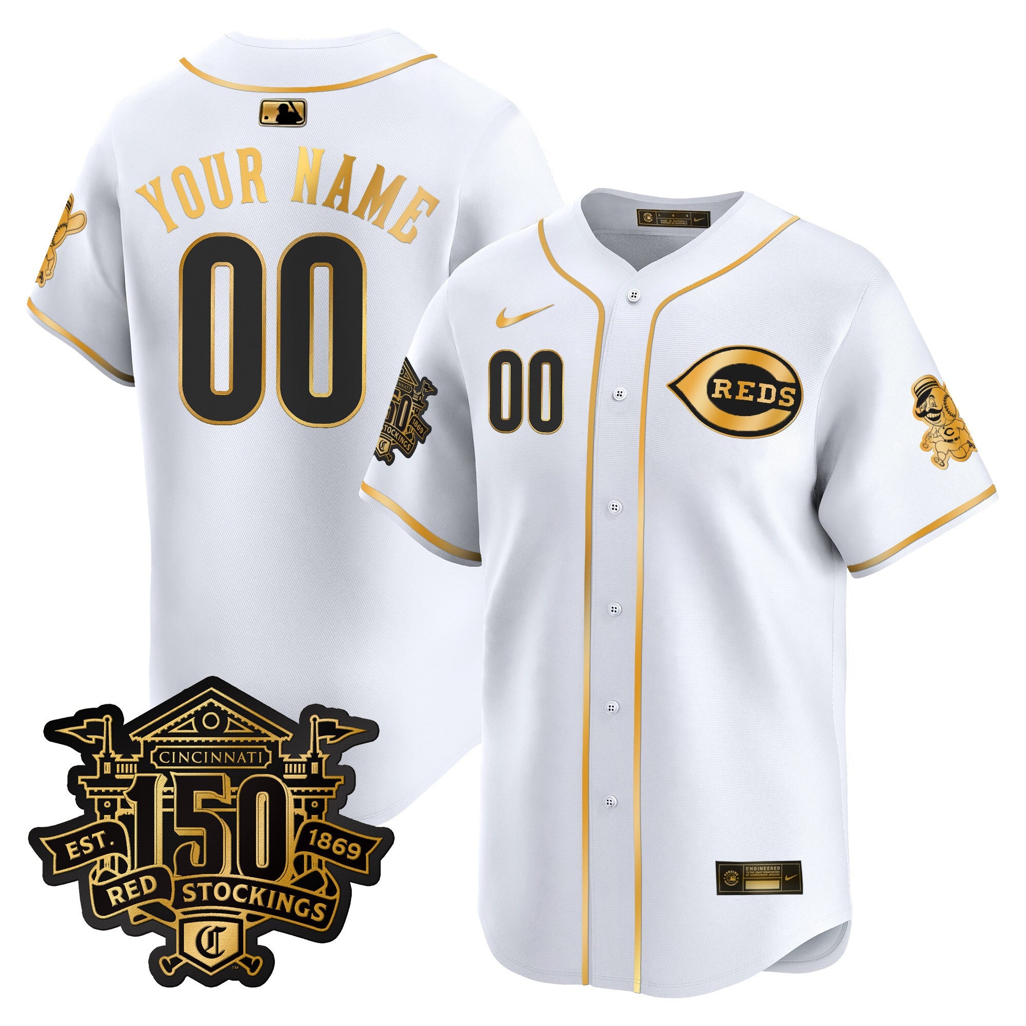 150th Anniversary Patch Vapor Premier Limited Custom Jersey