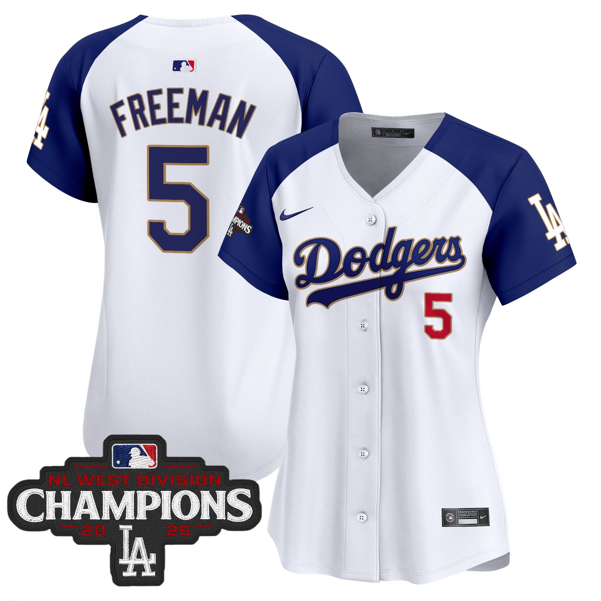 Women’s 2025 NL West Division Champions Patch Gold Trim Vapor Premier Limited Jersey