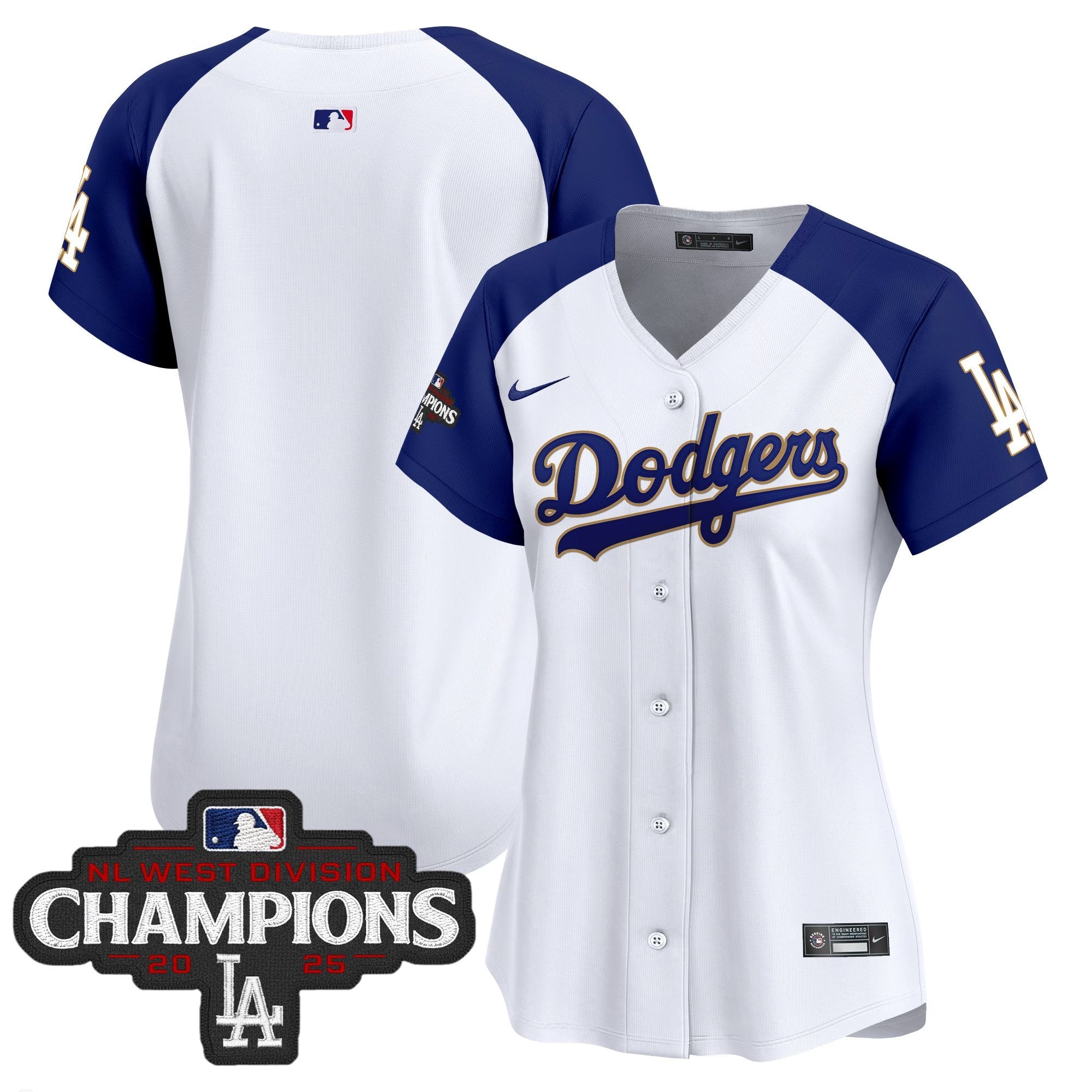 Women’s 2025 NL West Division Champions Patch Gold Trim Vapor Premier Limited Jersey