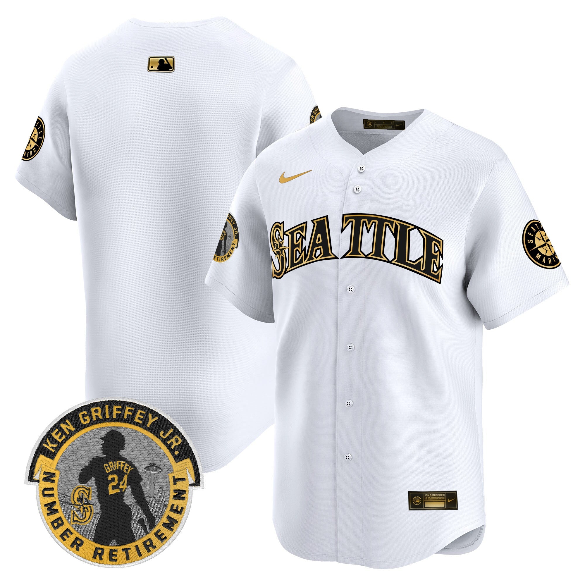 Men’s 2025 Ken Griffey Jr. Patch Vapor Premier Limited Jersey