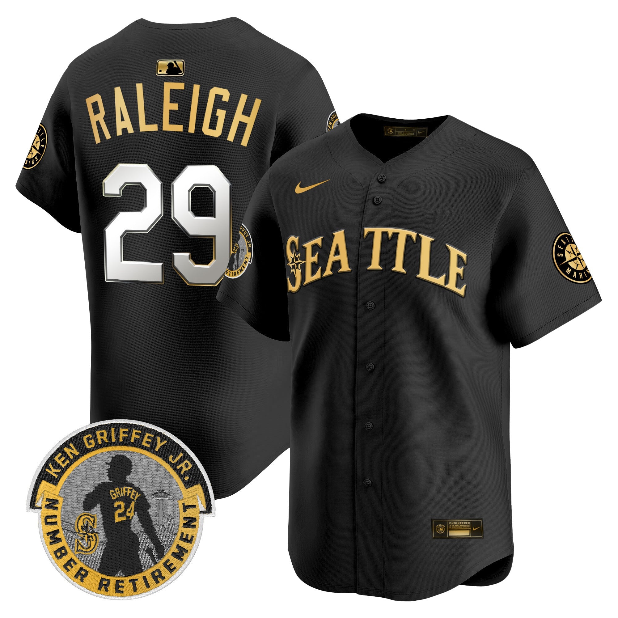 Men’s 2025 Ken Griffey Jr. Patch Vapor Premier Limited Jersey