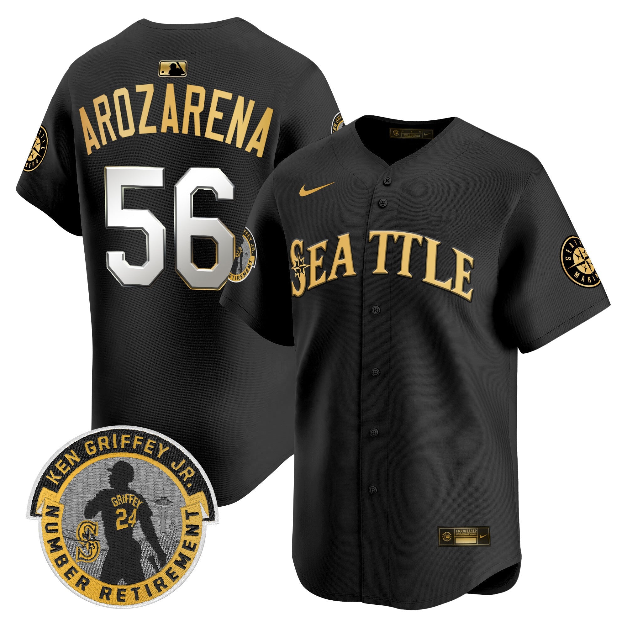 Men’s 2025 Ken Griffey Jr. Patch Vapor Premier Limited Jersey