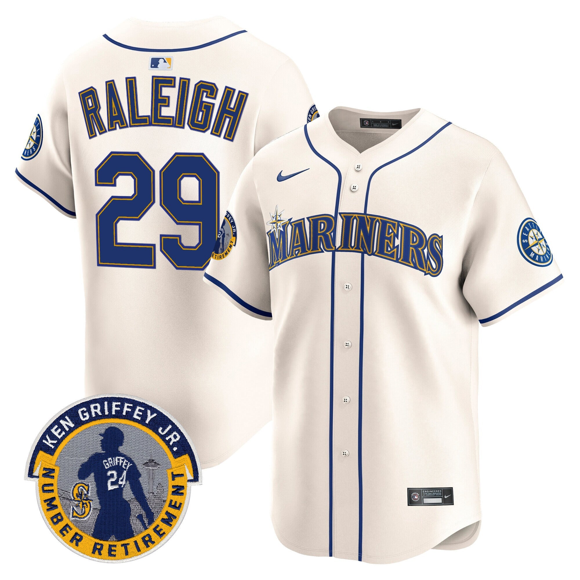 Men’s 2025 Ken Griffey Jr. Patch Vapor Premier Limited Jersey
