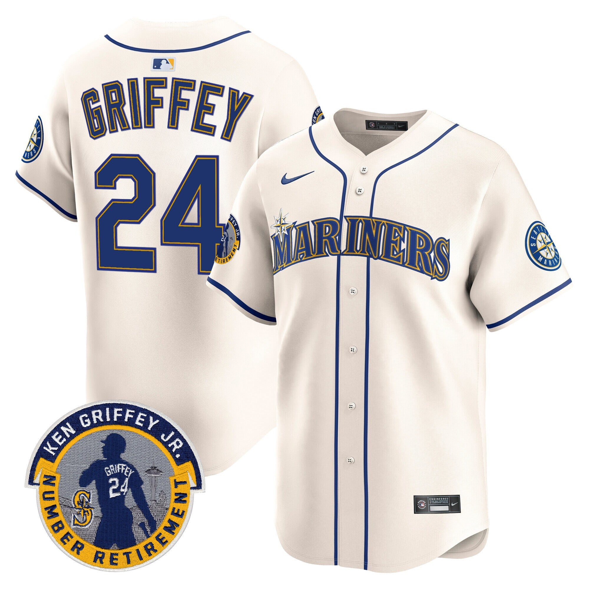 Men’s 2025 Ken Griffey Jr. Patch Vapor Premier Limited Jersey