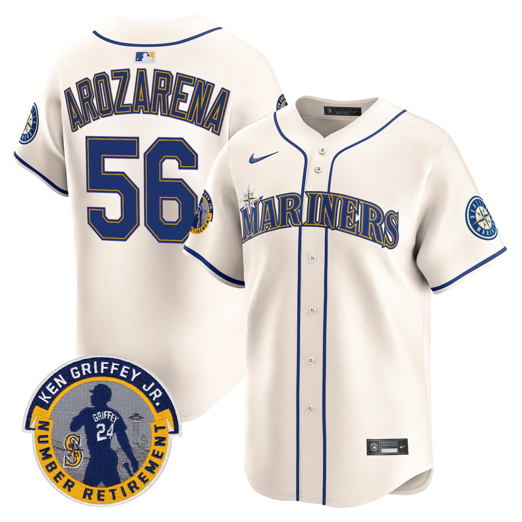 Men’s 2025 Ken Griffey Jr. Patch Vapor Premier Limited Jersey