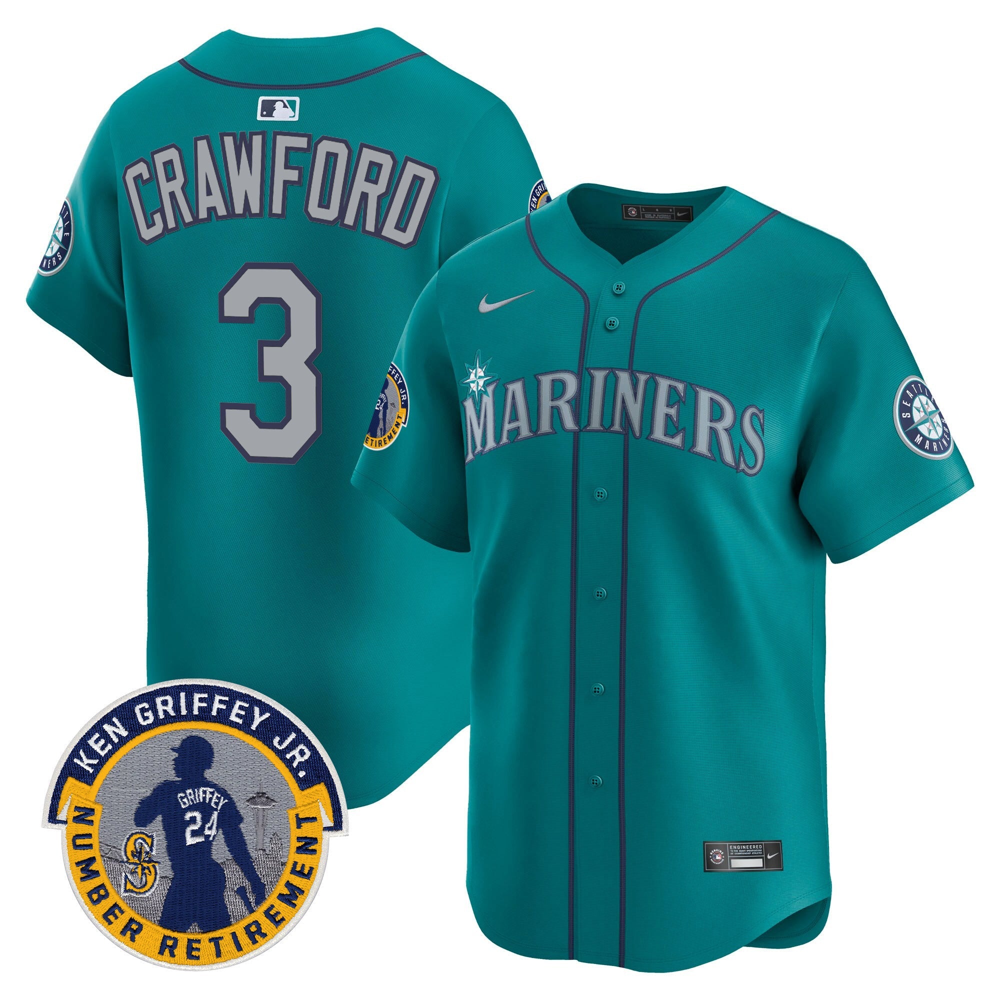 Men’s 2025 Ken Griffey Jr. Patch Vapor Premier Limited Jersey