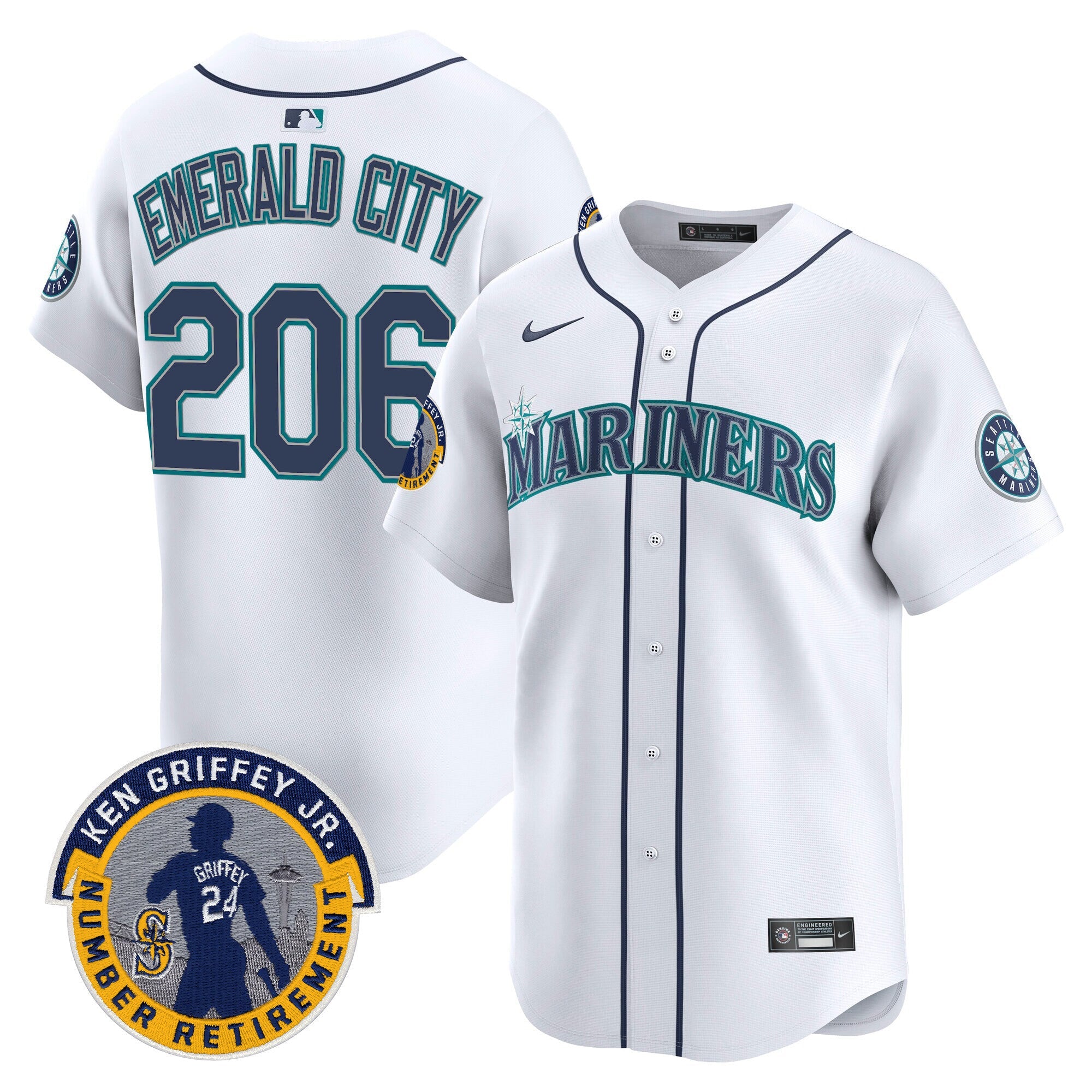 Men’s 2025 Ken Griffey Jr. Patch Vapor Premier Limited Jersey