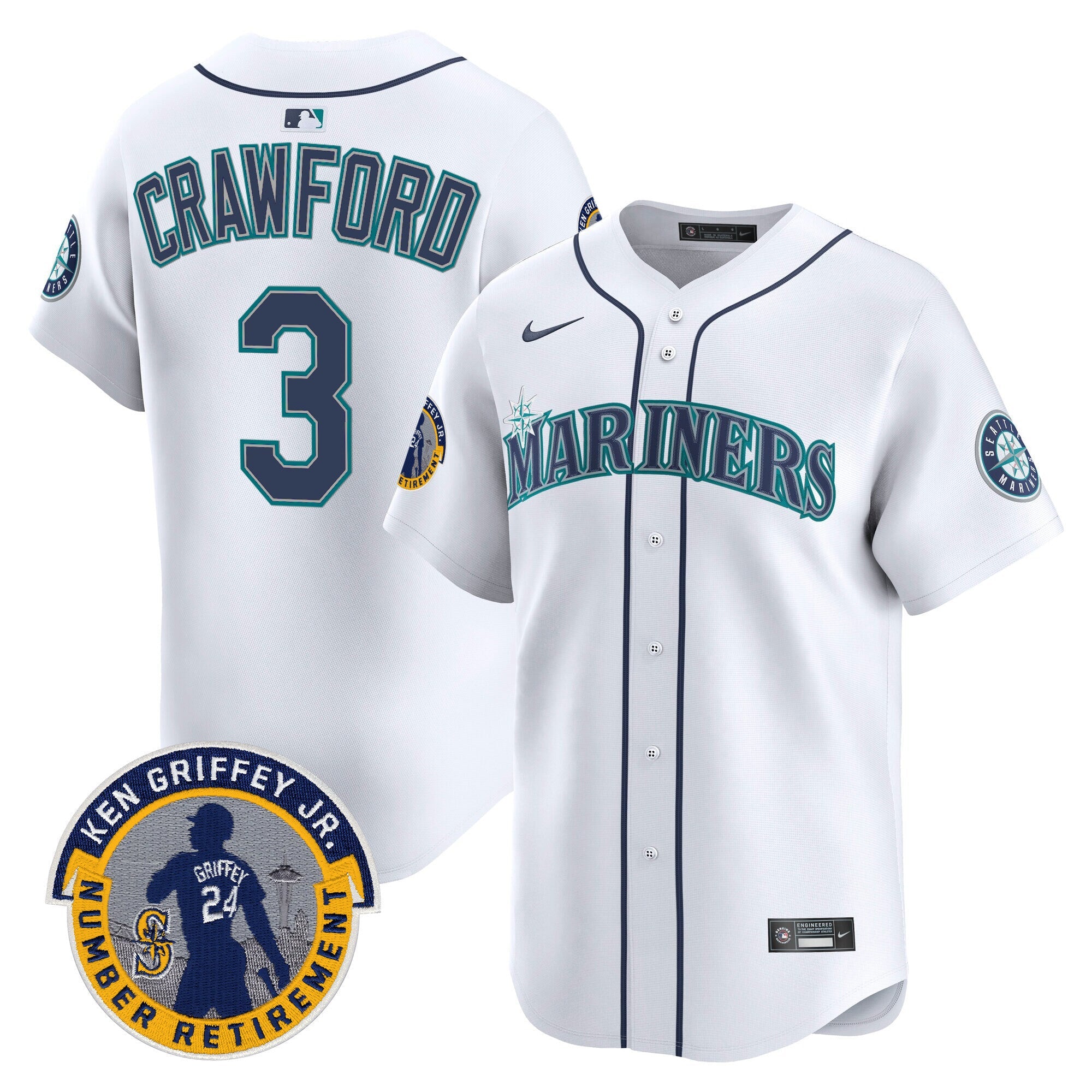 Men’s 2025 Ken Griffey Jr. Patch Vapor Premier Limited Jersey