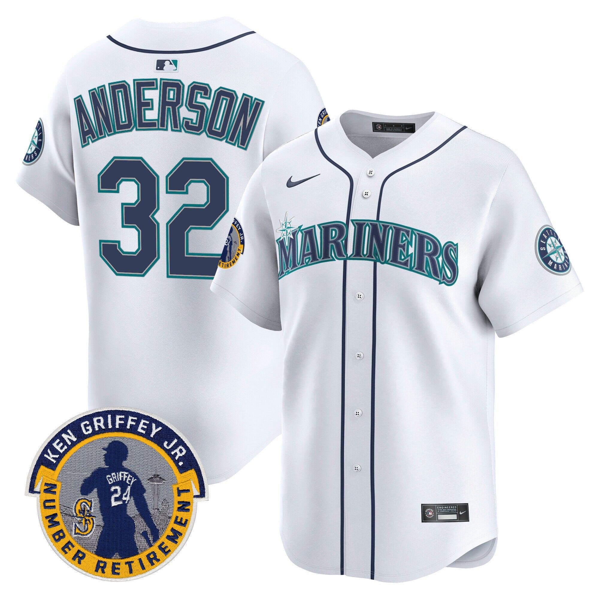 Men’s 2025 Ken Griffey Jr. Patch Vapor Premier Limited Jersey