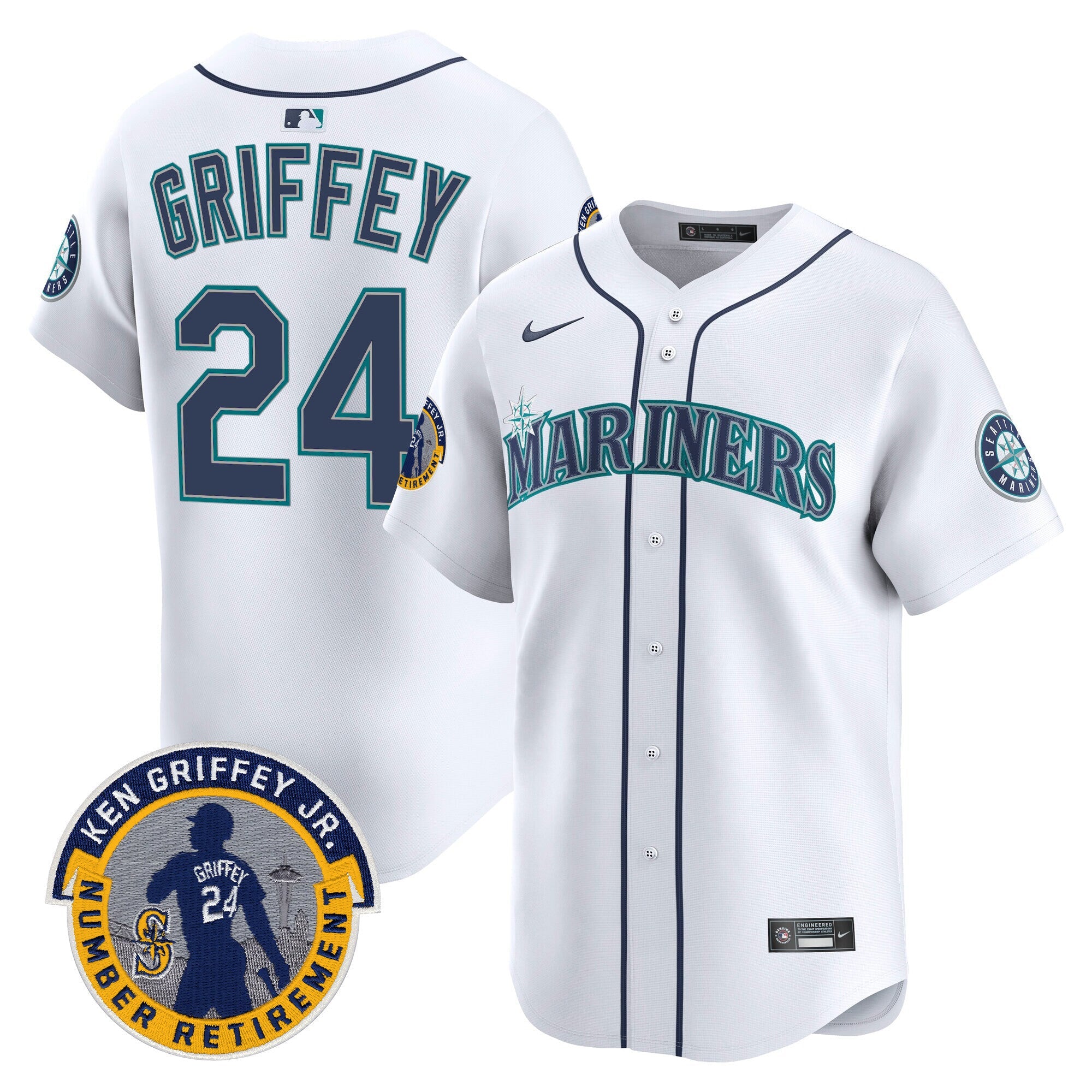 Men’s 2025 Ken Griffey Jr. Patch Vapor Premier Limited Jersey