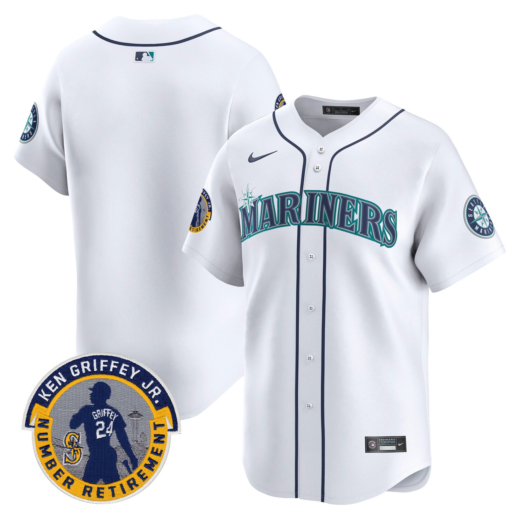 Men’s 2025 Ken Griffey Jr. Patch Vapor Premier Limited Jersey