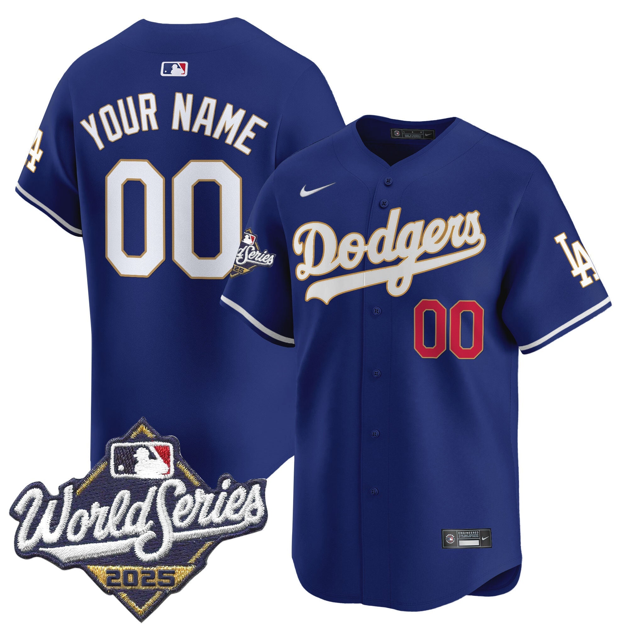 2025 World Series Gold Trim Vapor Premier Limited Custom Jersey