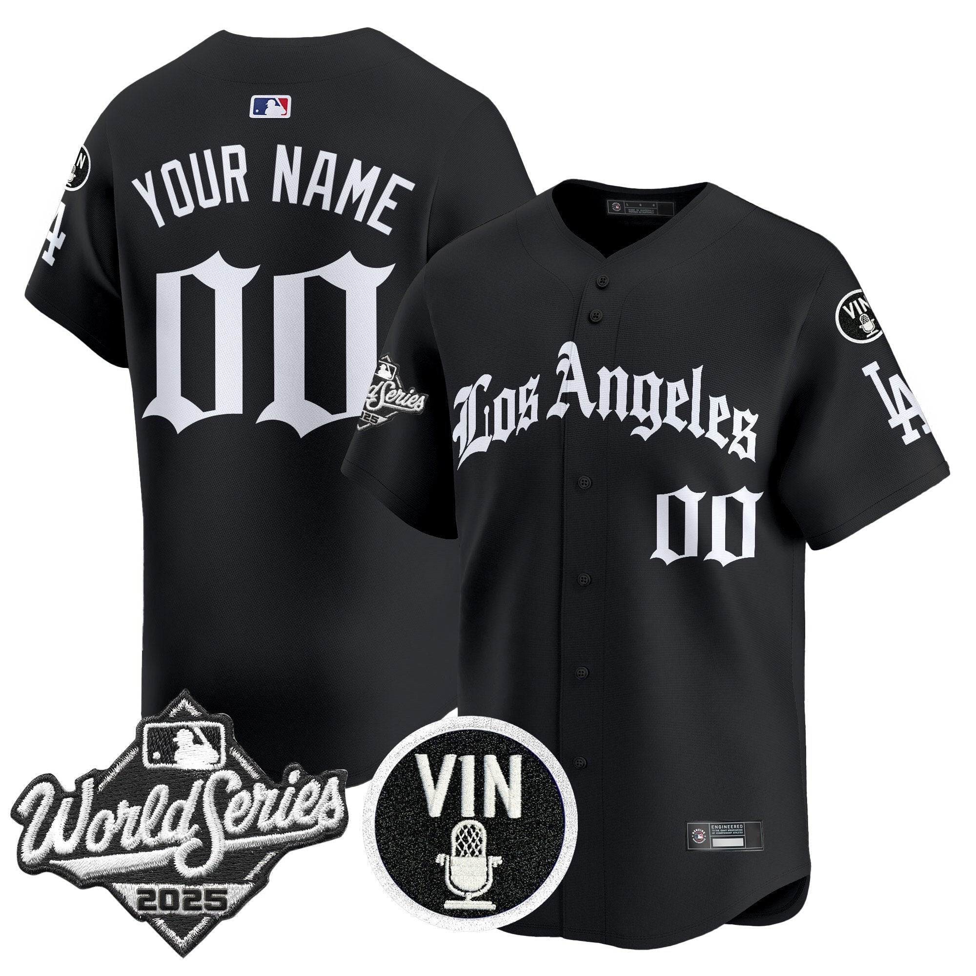 2025 World Series Vapor Premier Limited Custom Jersey – LA Gothic Edition