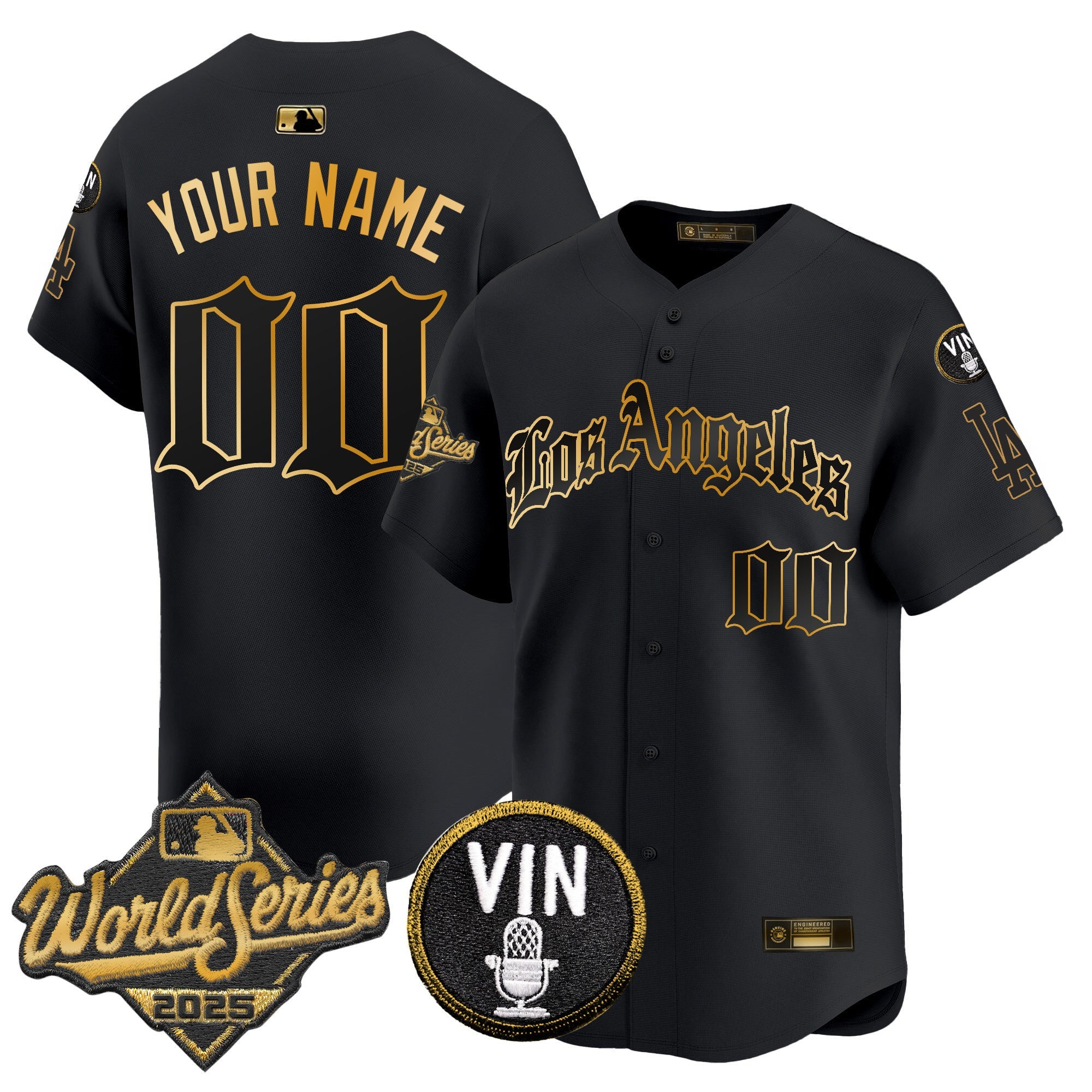 2025 World Series Vapor Premier Limited Custom Jersey – LA Gothic Edition