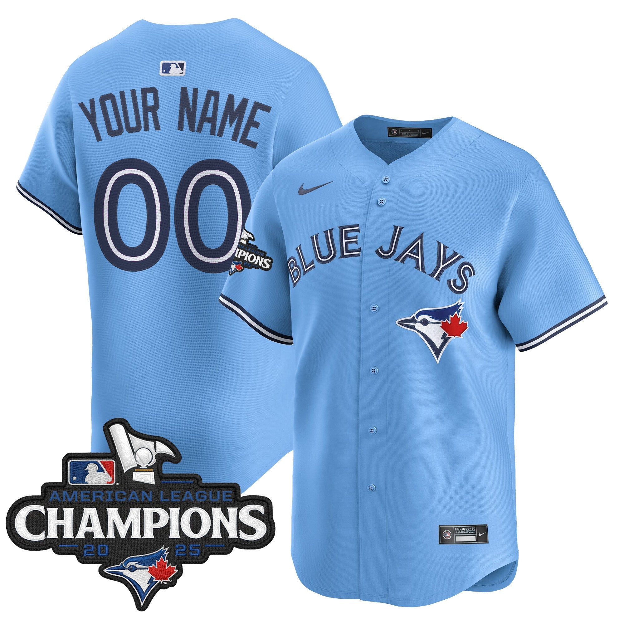 Toronto 2025 American League Champions Vapor Premier Limited Custom Jersey